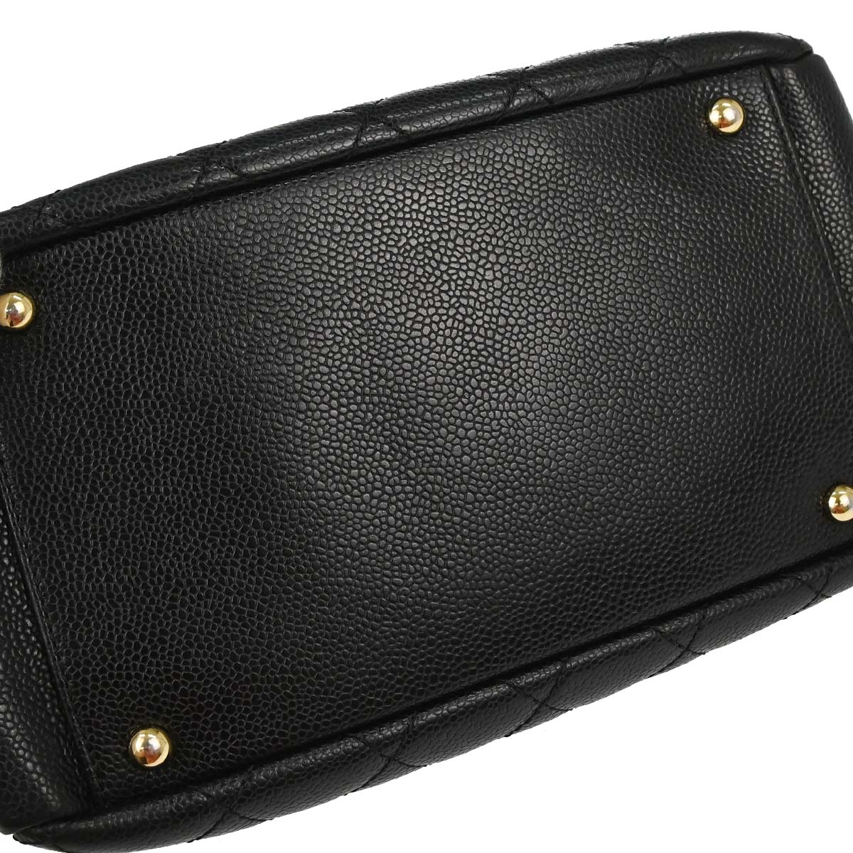 Chanel Black Caviar Skin Petite Timeless Tote PTT Chain Handbag