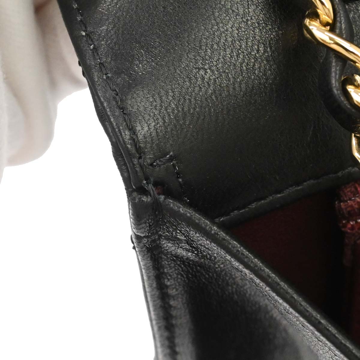 Chanel Black Lambskin Turnlock Medium Half Flap Shoulder Bag