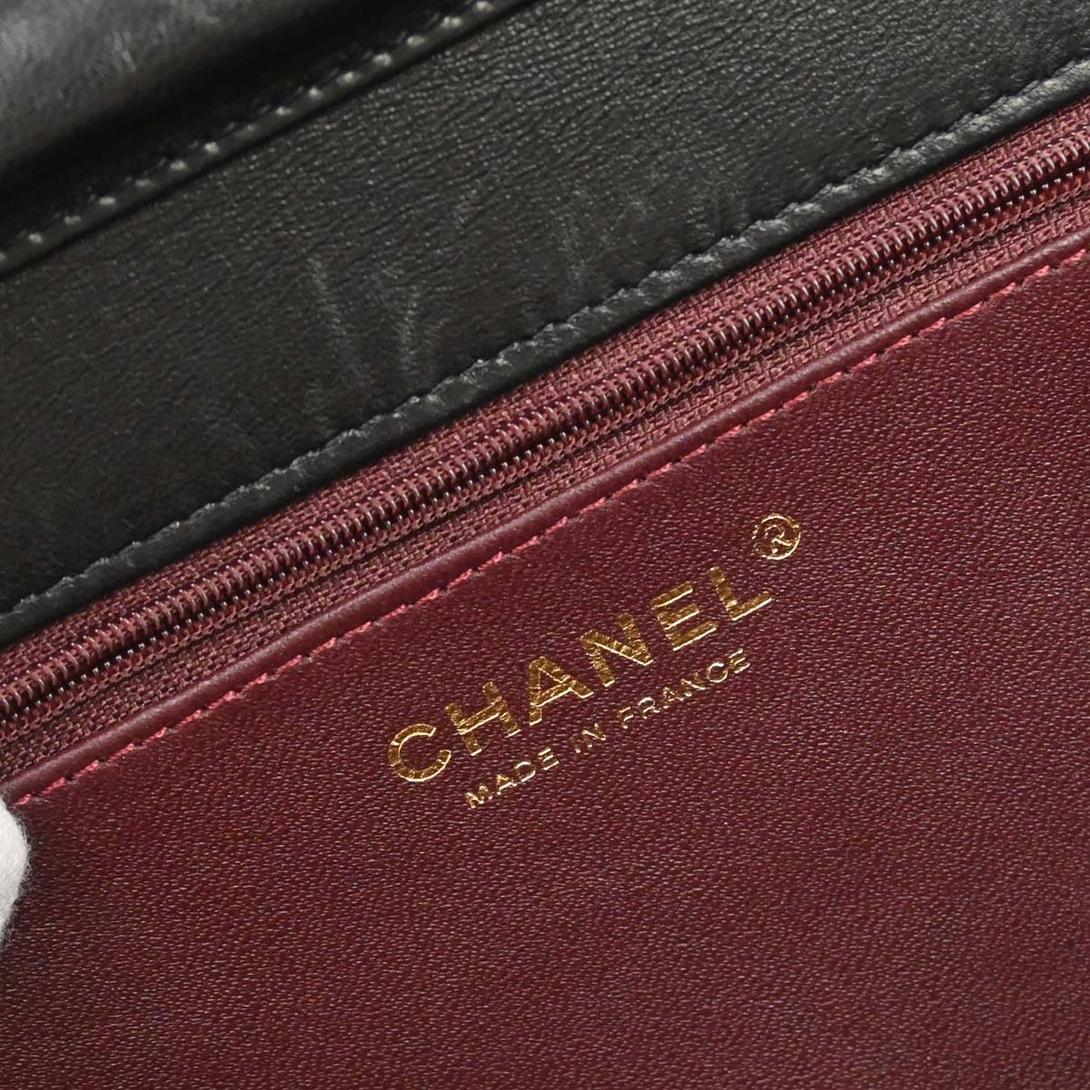 Chanel Black Lambskin Turnlock Medium Half Flap Shoulder Bag