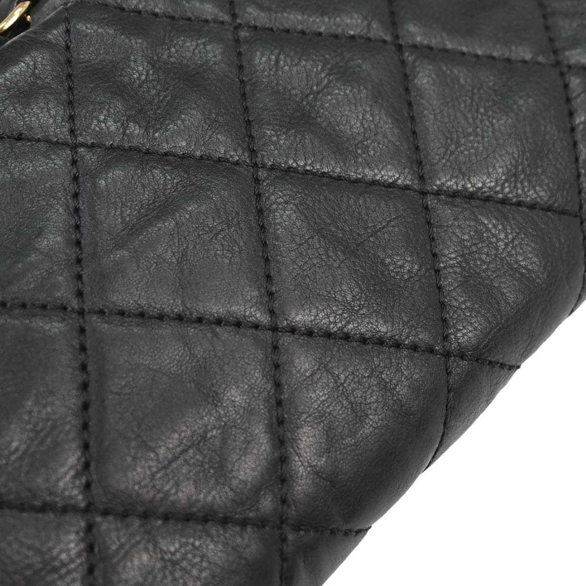 Chanel Black Calfskin Chain Me Shoulder Bag