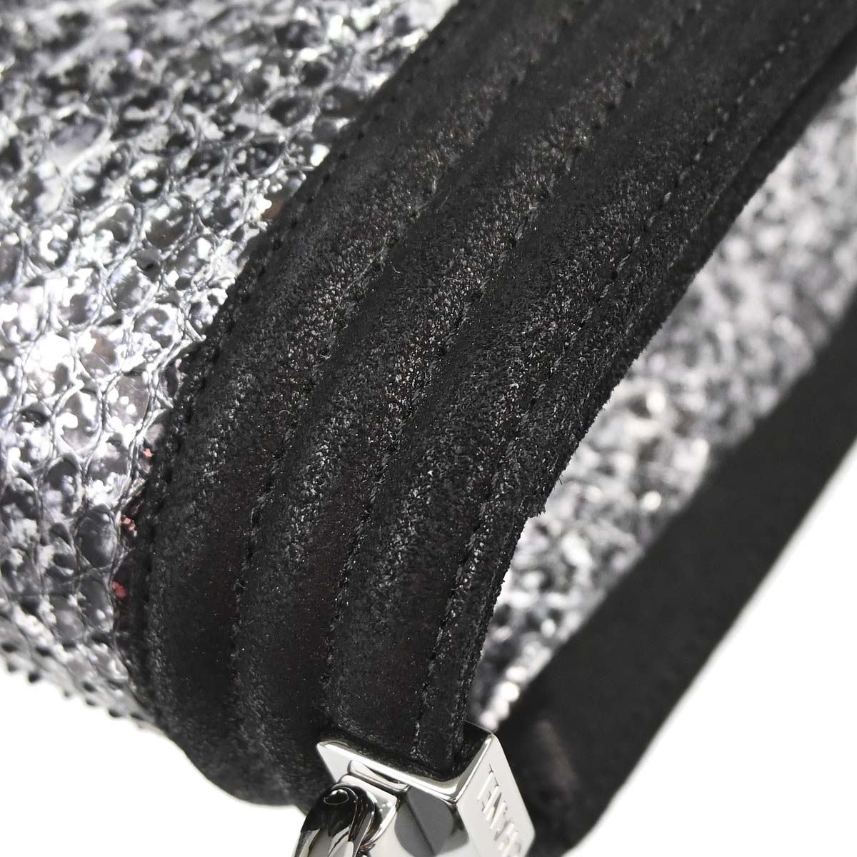 Boy Chanel * Silver Python Small Chain Shoulder Bag