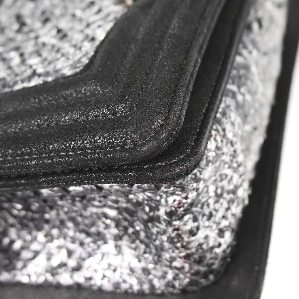 Boy Chanel * Silver Python Small Chain Shoulder Bag