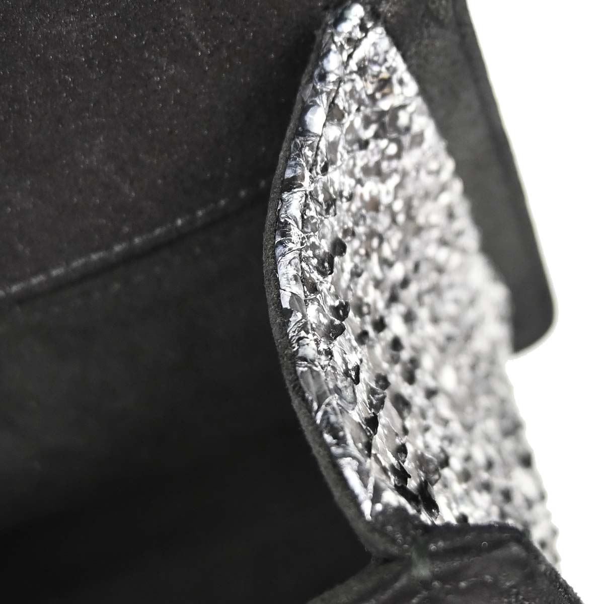 Boy Chanel * Silver Python Small Chain Shoulder Bag