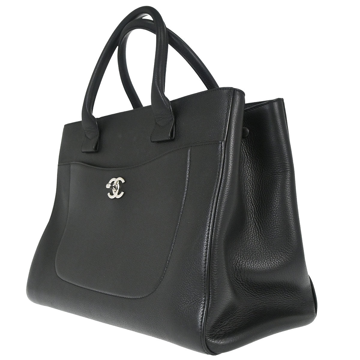 Chanel Black Calfskin Neo Executive Cerf 2way Shoulder Tote Bag
