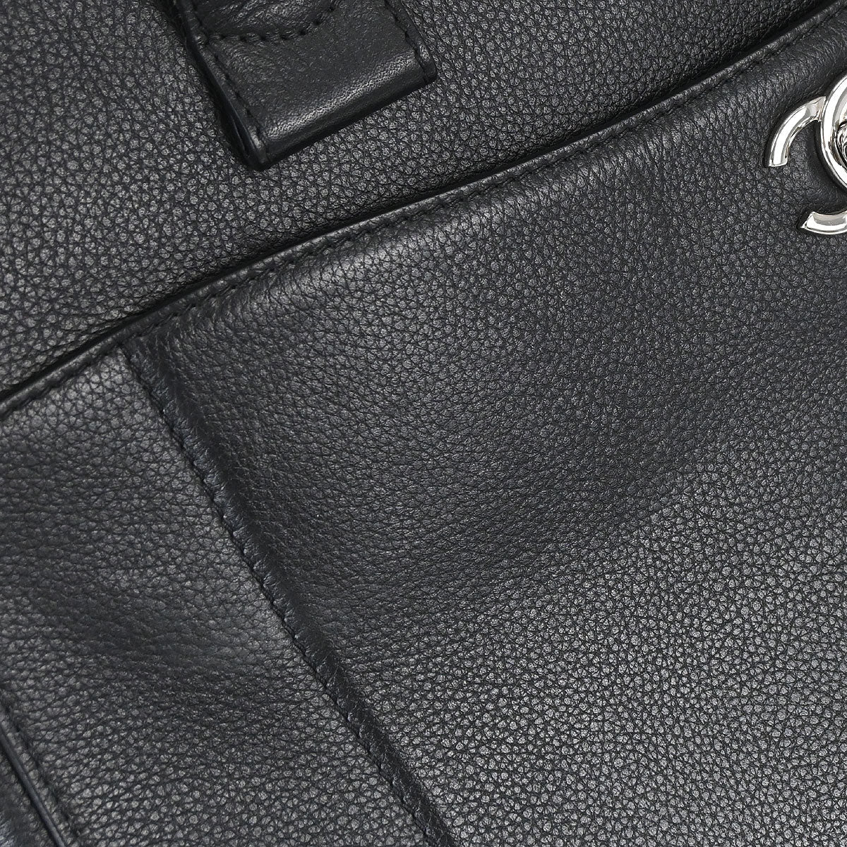 Chanel Black Calfskin Neo Executive Cerf 2way Shoulder Tote Bag