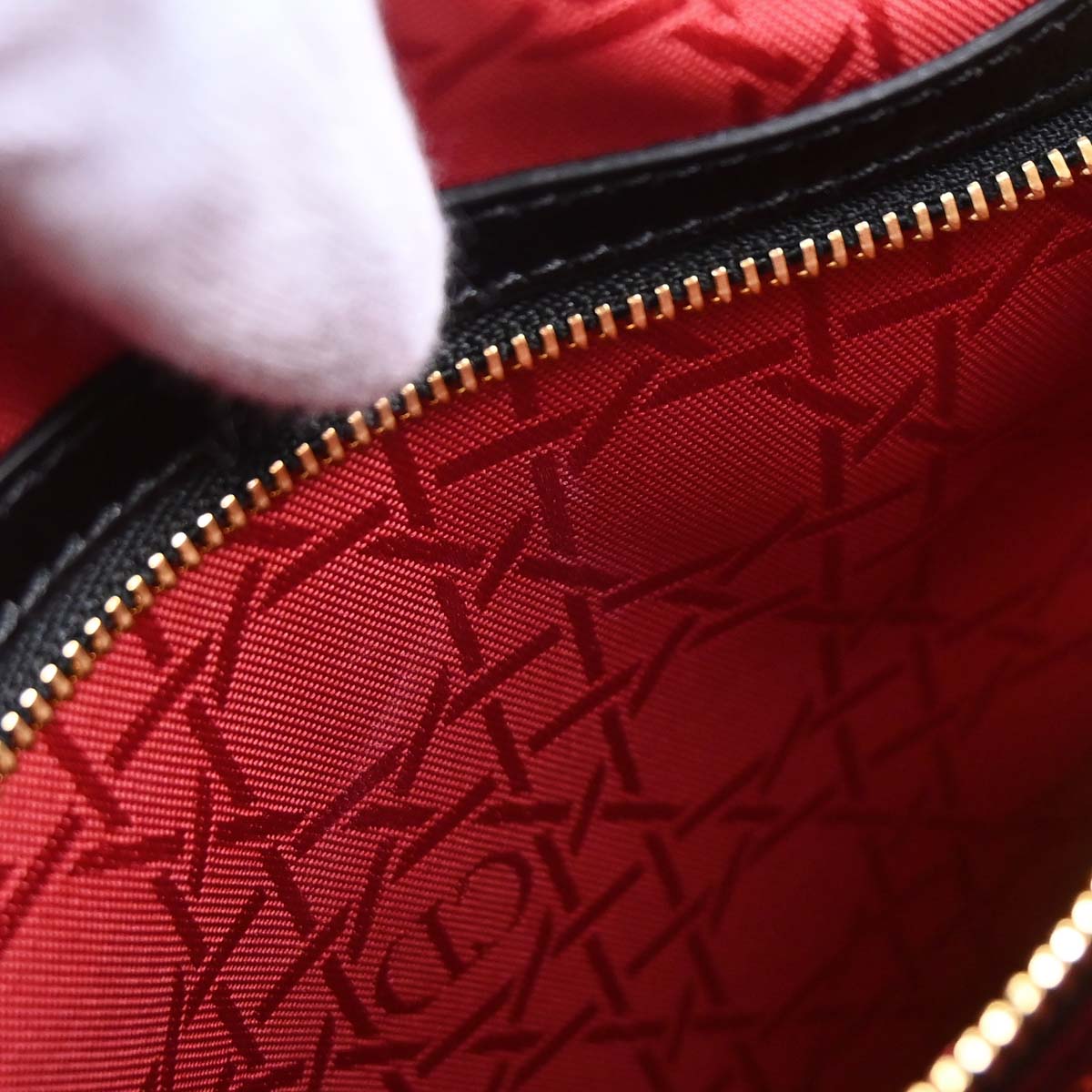 Christian Dior Black Lambskin Medium Lady Dior Cannage 2way Shoulder Handbag