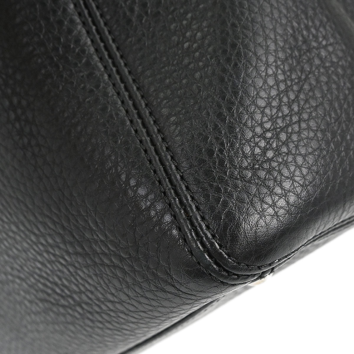 Chanel Black Deerskin Executive Cerf 2way Shoulder Tote Bag