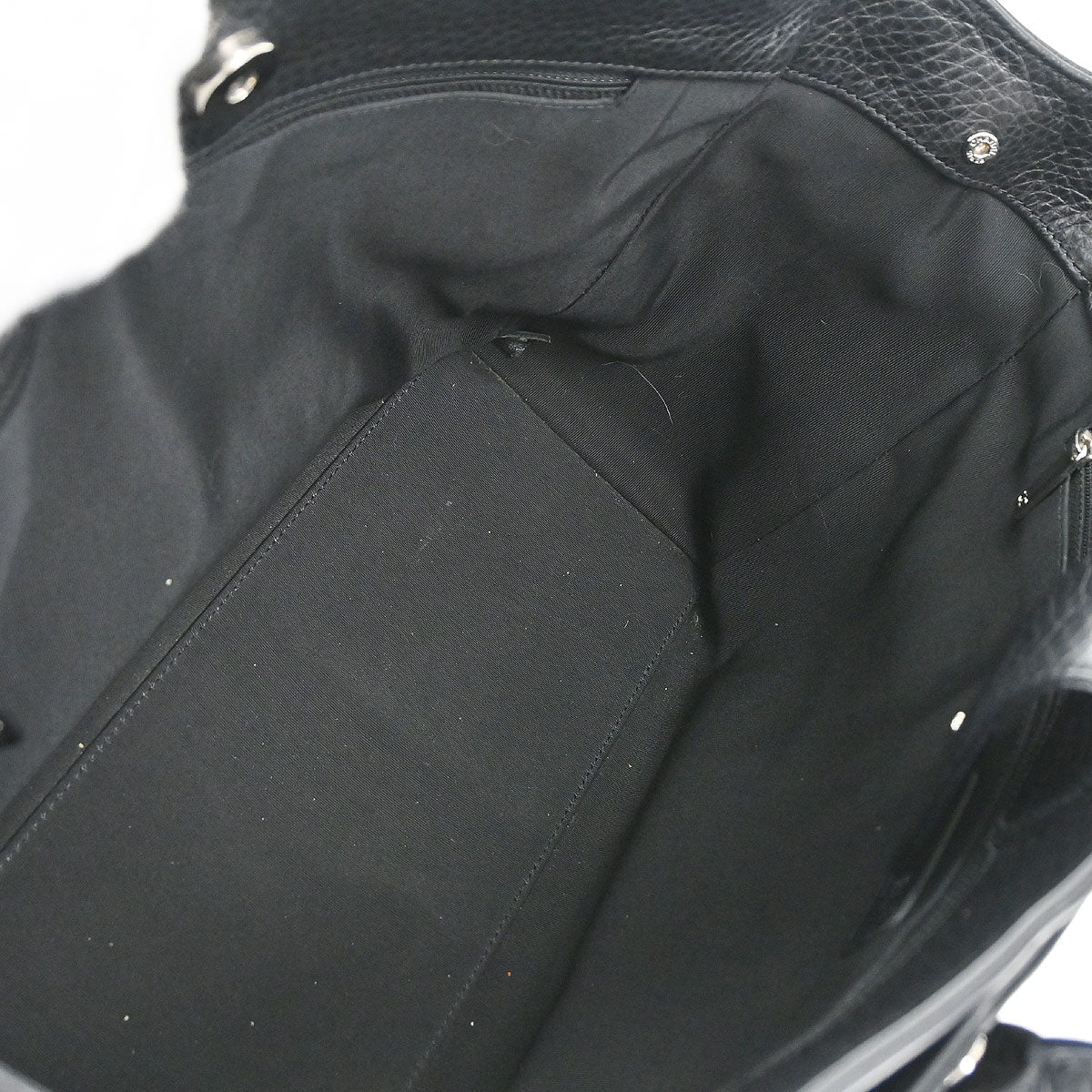 Chanel Black Deerskin Executive Cerf 2way Shoulder Tote Bag