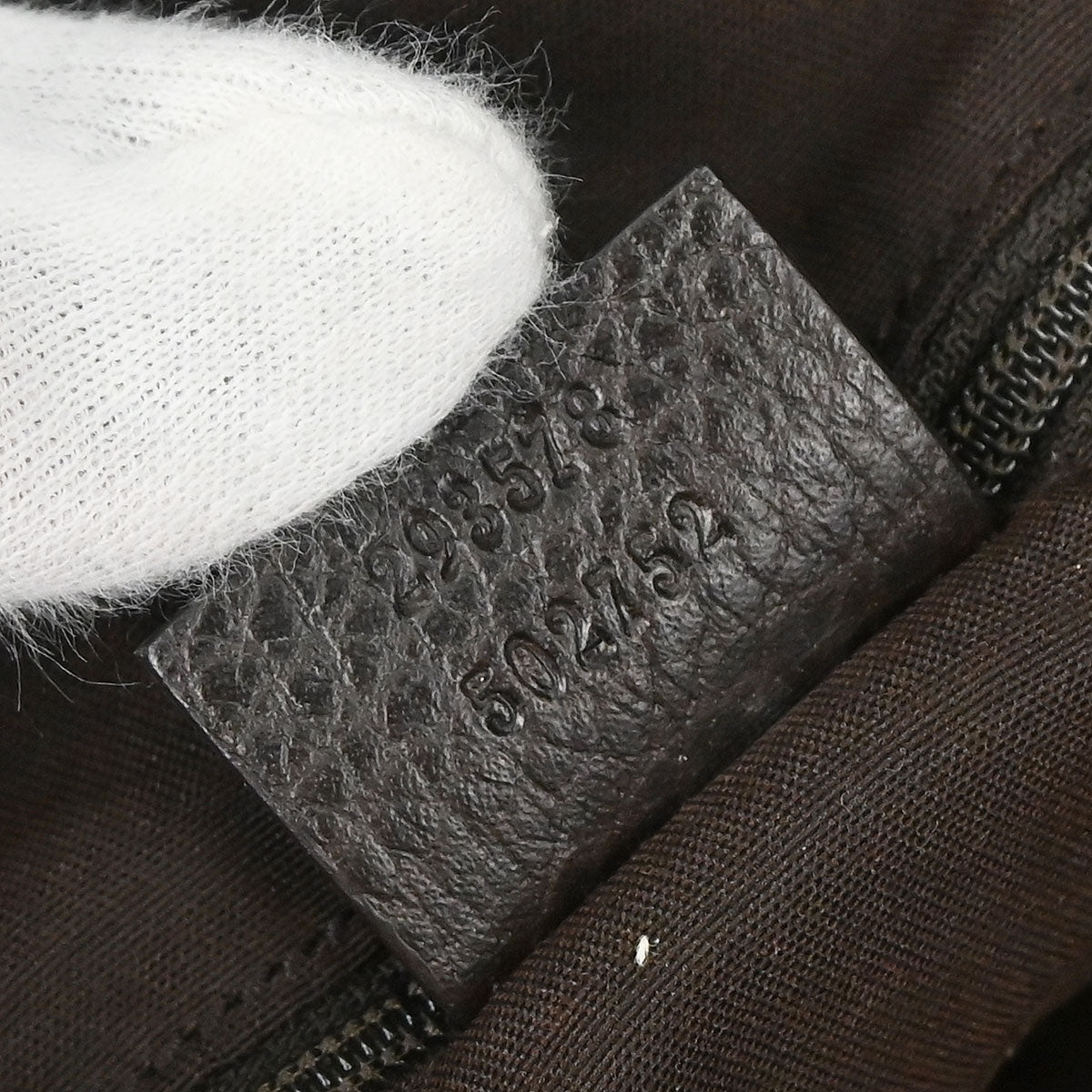 Gucci Brown Nylon GG Abbey D-ring Tote Bag