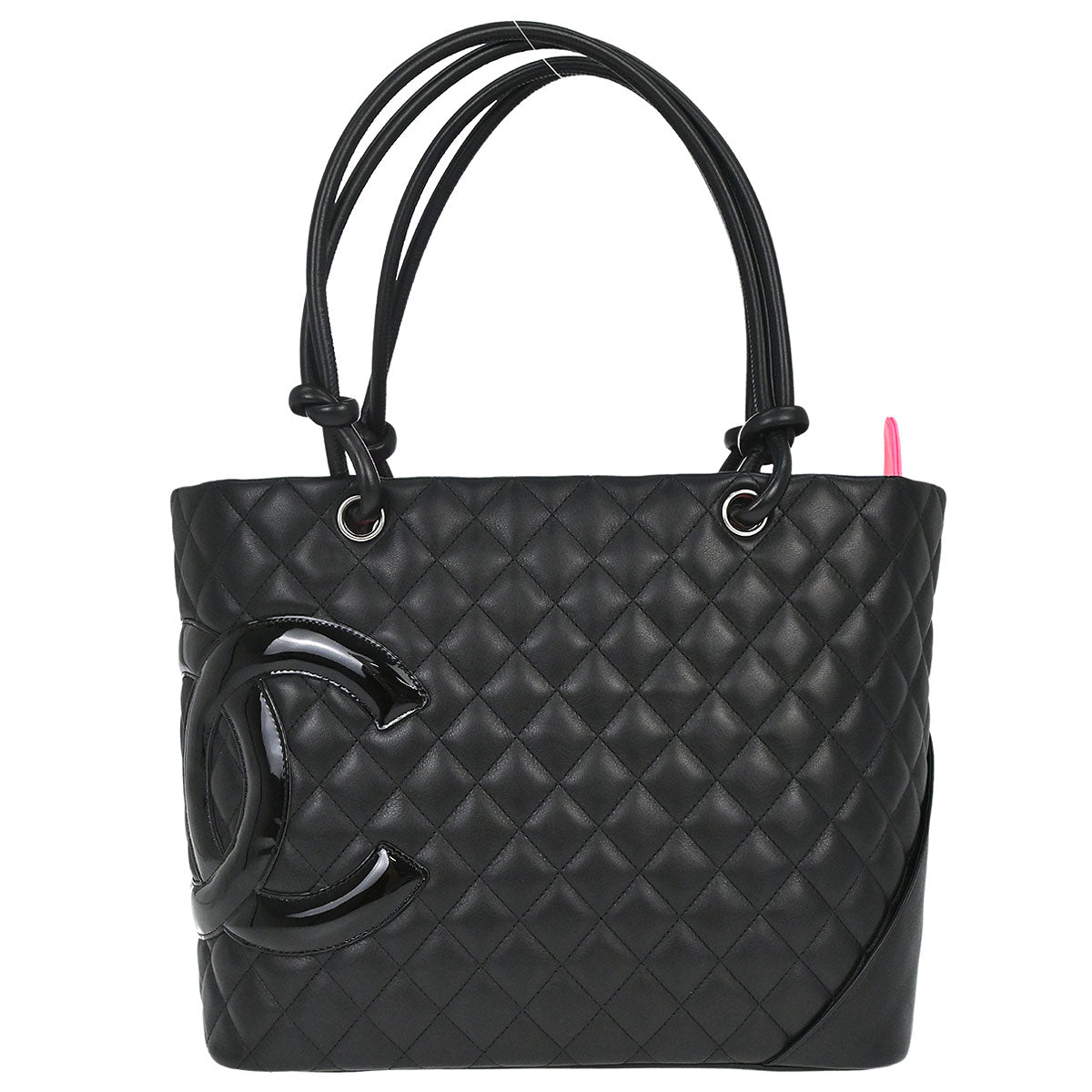 Chanel Black Calfskin Cambon Ligne Tote Handbag