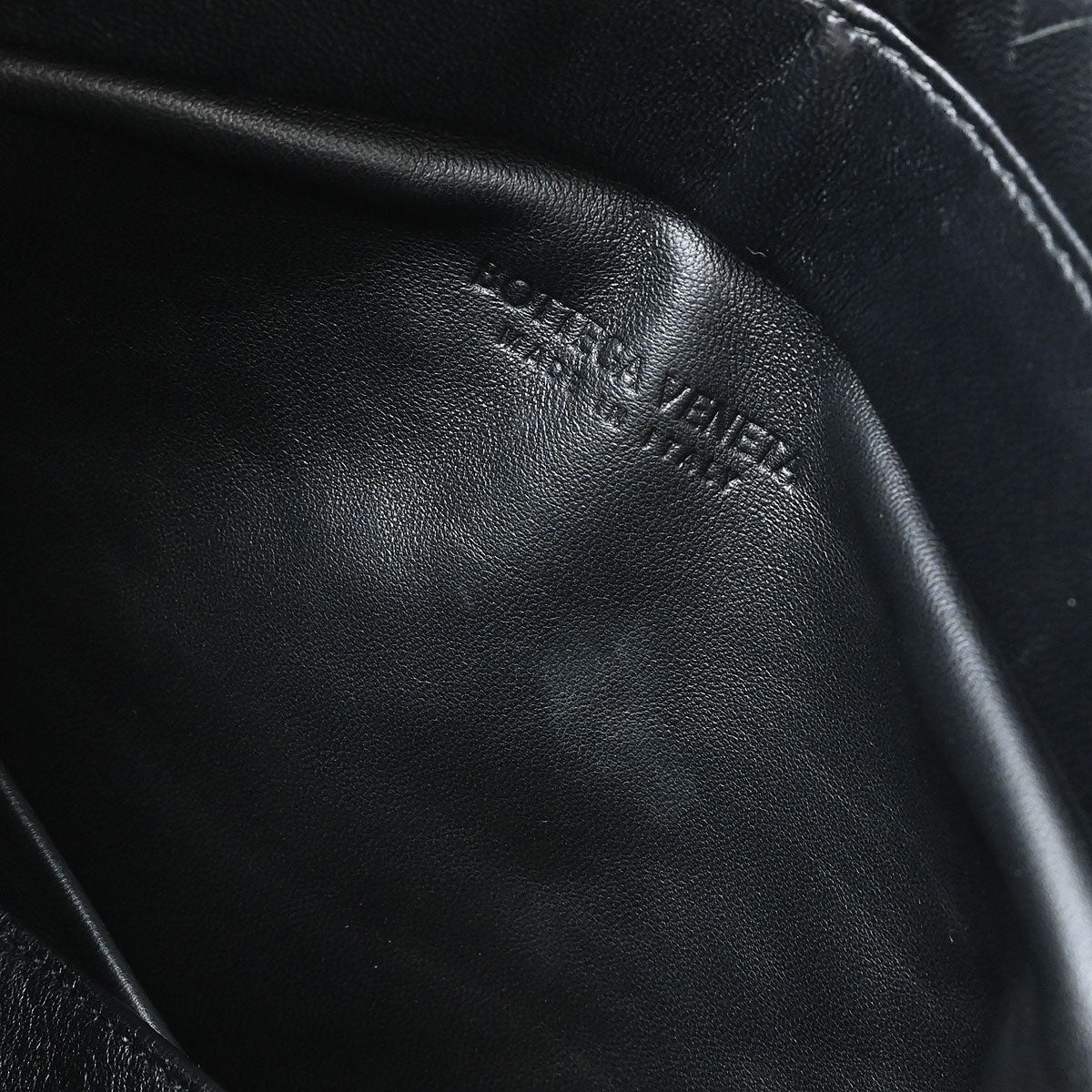 Bottega Veneta Black Lambskin Intrecciato Shoulder Bag