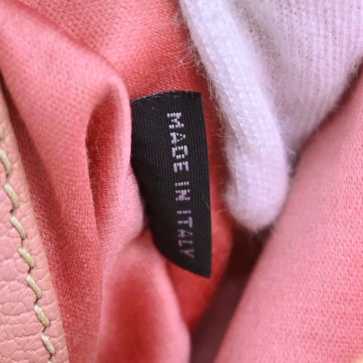 Miu Miu Pink Leather Madras 2way Shoulder Handbag