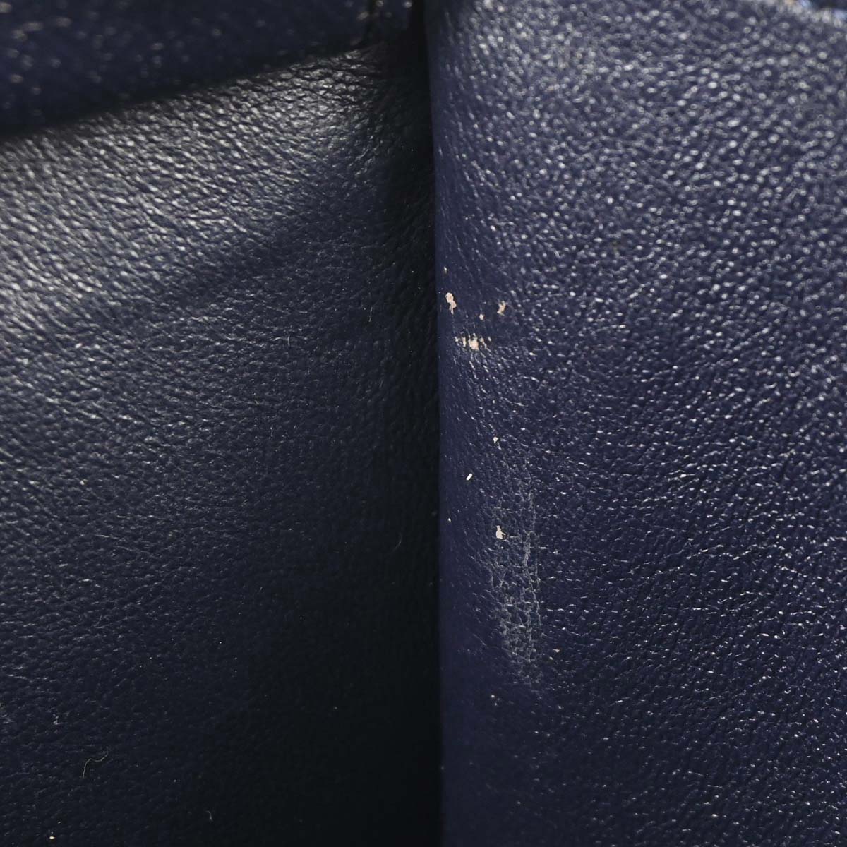 Celine Navy Leather Nano Luggage 2way Shoulder Tote Bag