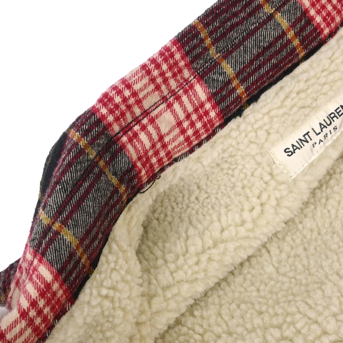 Saint Laurent 2019 Virgin Wool Plaid Check Print Bomber Jacket #S