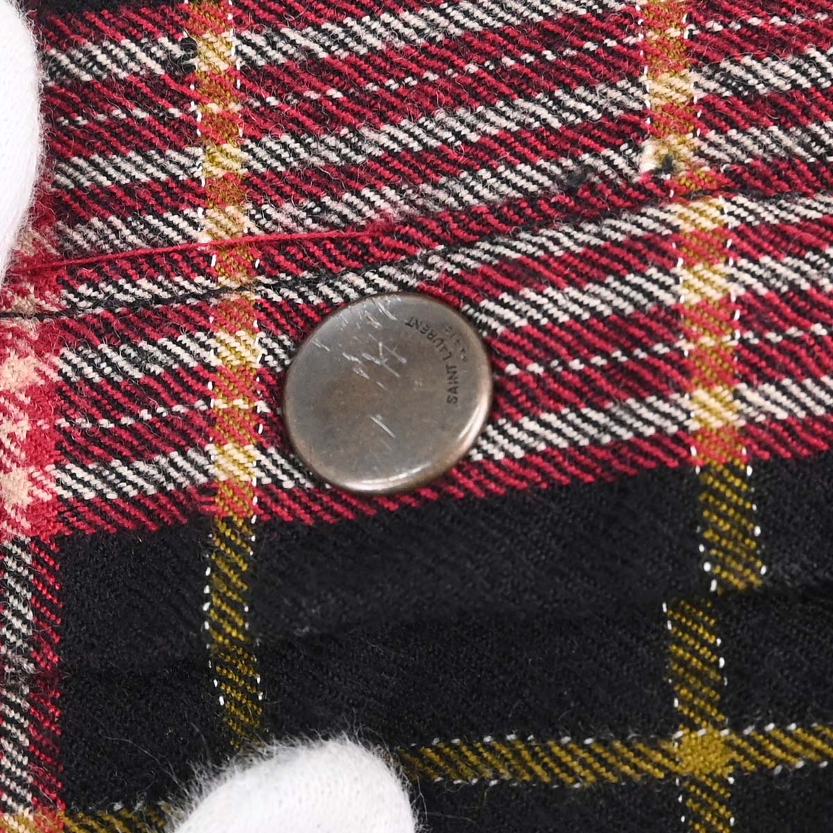 Saint Laurent 2019 Virgin Wool Plaid Check Print Bomber Jacket #S