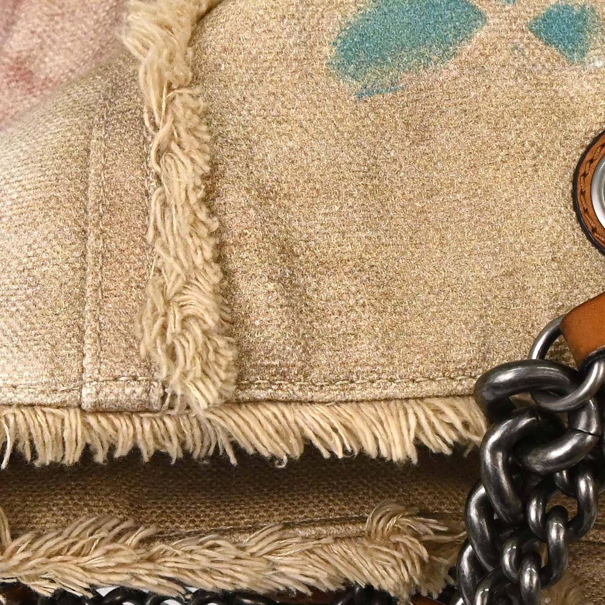 Chanel Beige Canvas Bricolage Graffiti Tote Handbag