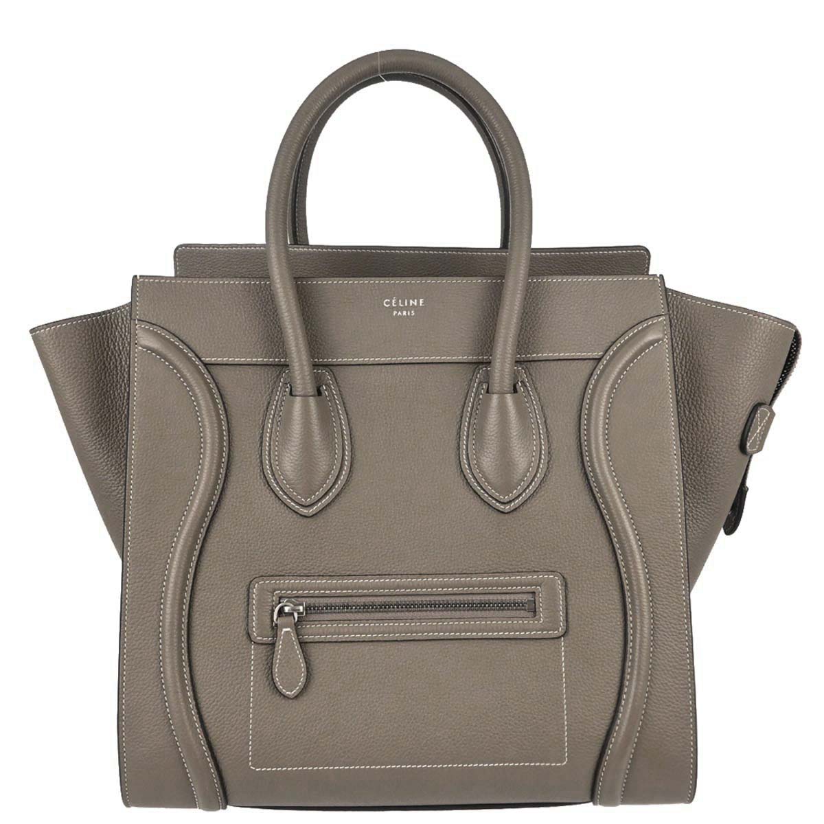 Celine Brown Mini Luggage Tote Handbag