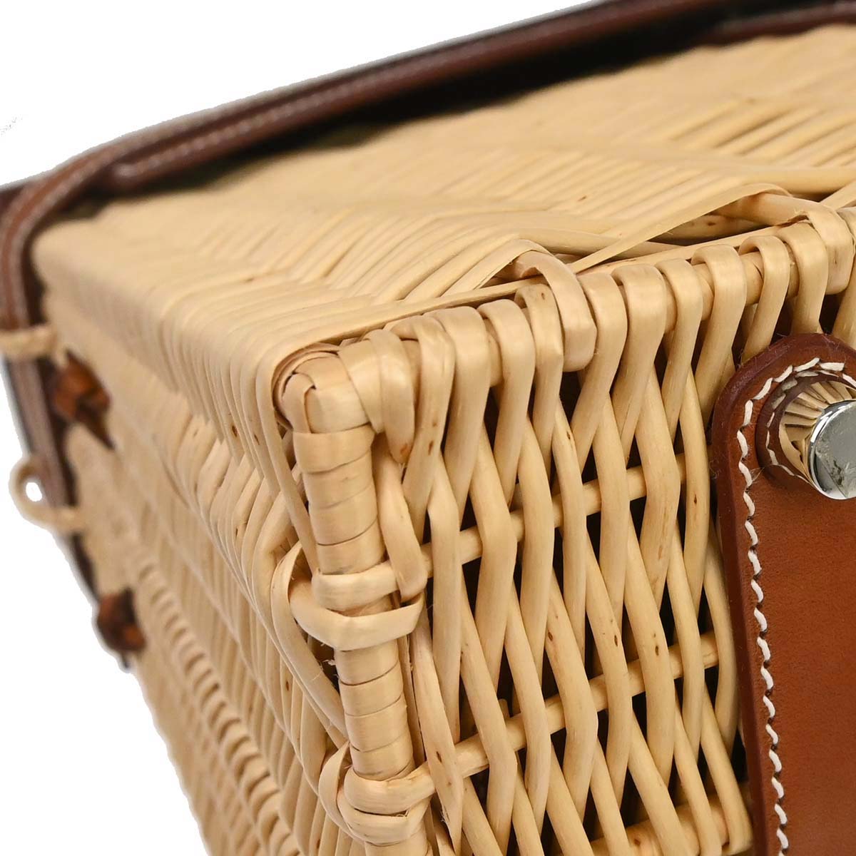 Hermes Fauve Barenia Kelly Picnic Handbag