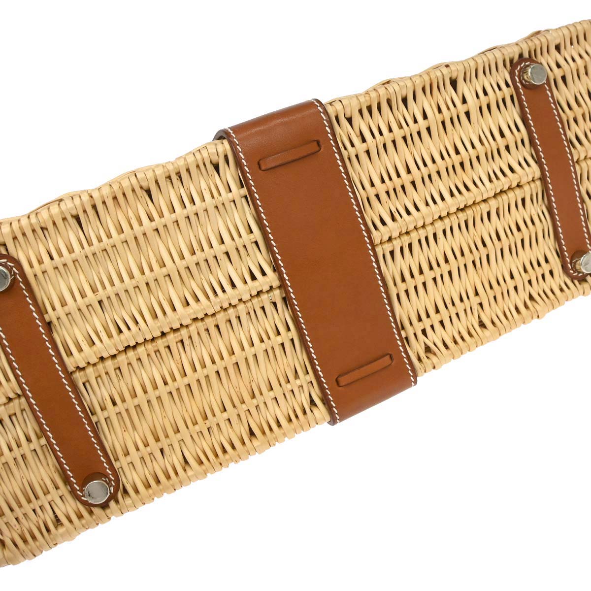 Hermes Fauve Barenia Kelly Picnic Handbag
