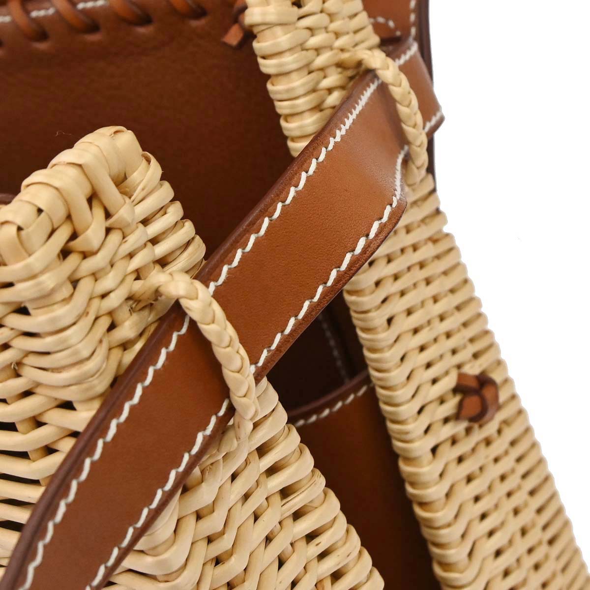 Hermes Fauve Barenia Kelly Picnic Handbag