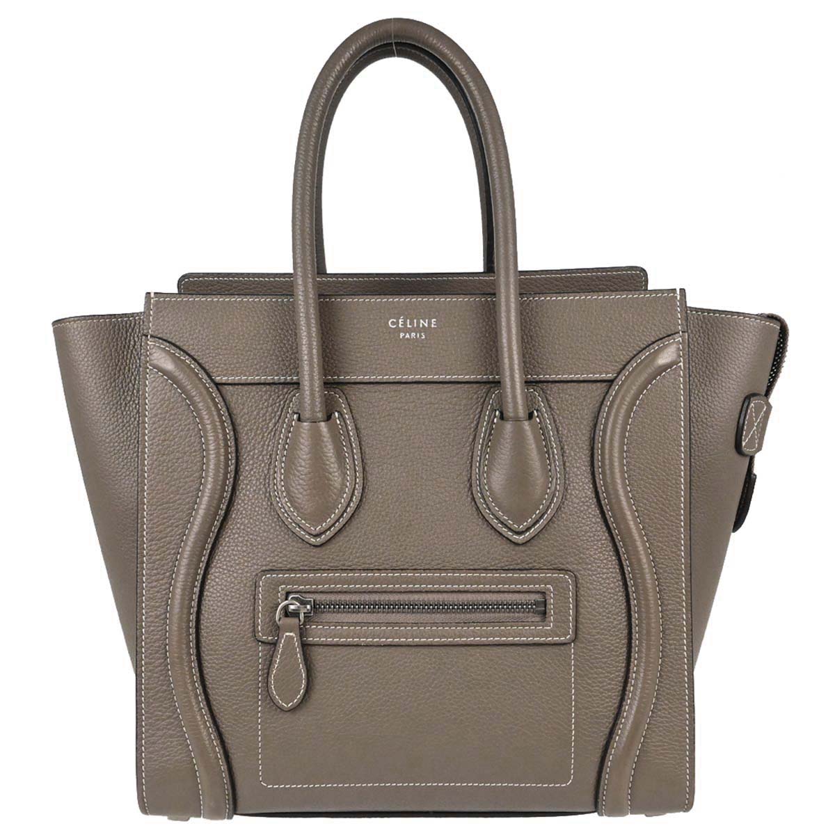 Celine Brown Luggage Micro Tote Handbag