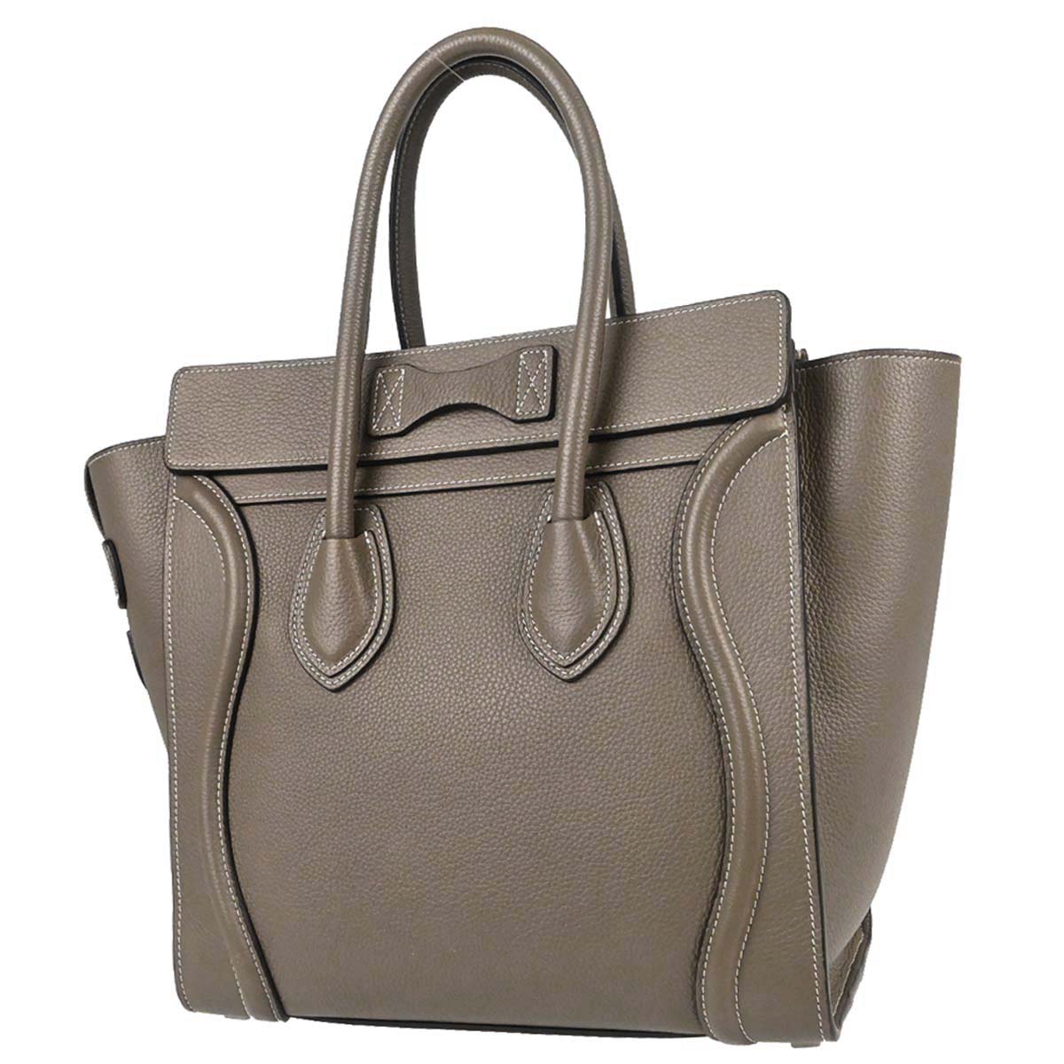 Celine Brown Luggage Micro Tote Handbag