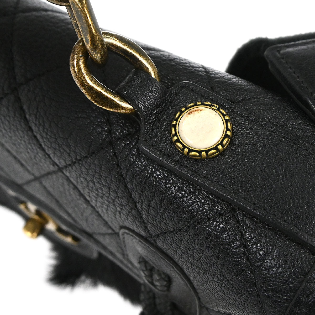 Chanel Black Calfskin Paris-Salzburg Cowboy 2way Messenger Handbag