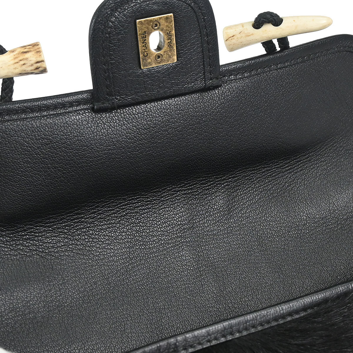 Chanel Black Calfskin Paris-Salzburg Cowboy 2way Messenger Handbag
