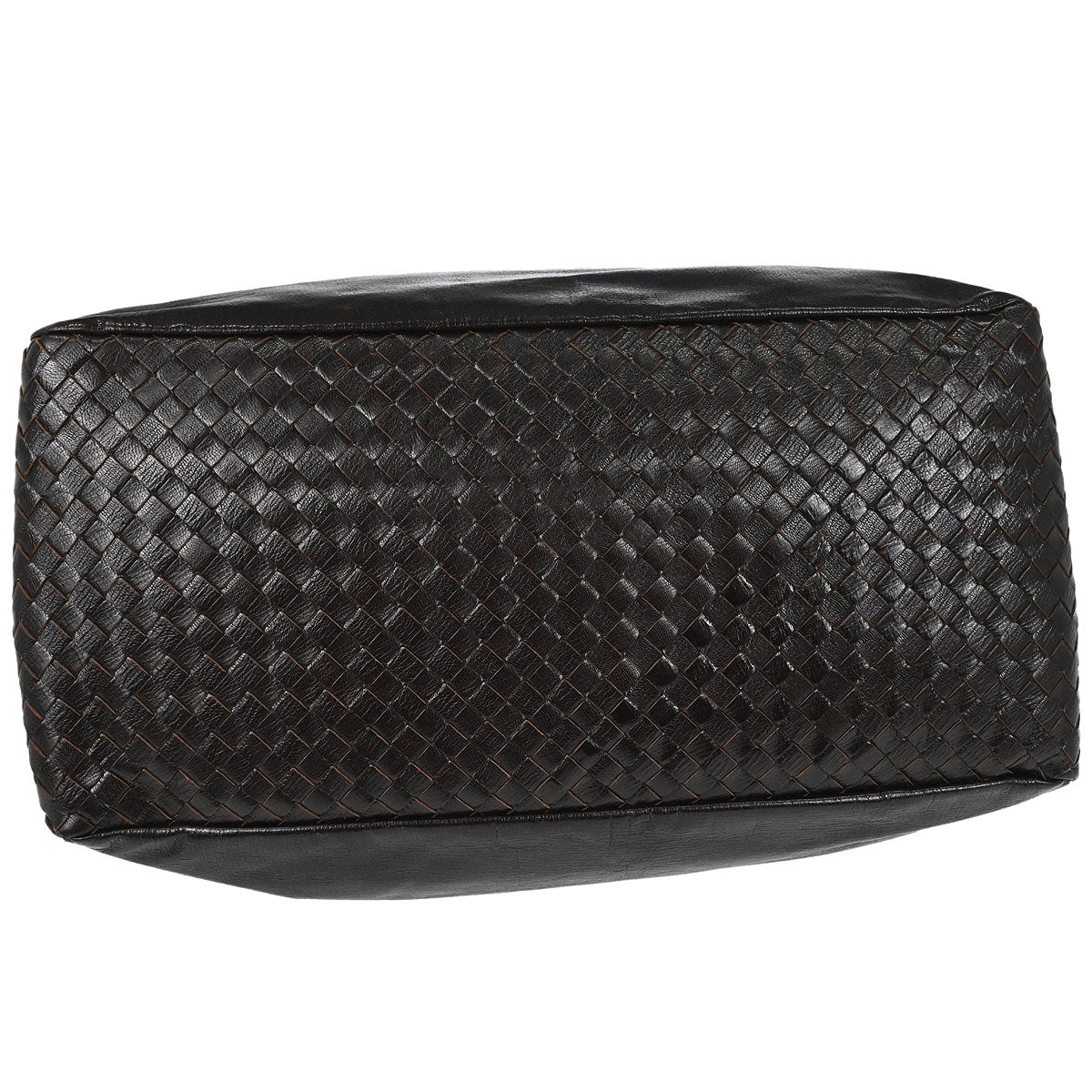 Bottega Veneta Brown Leather Intrecciato Handbag