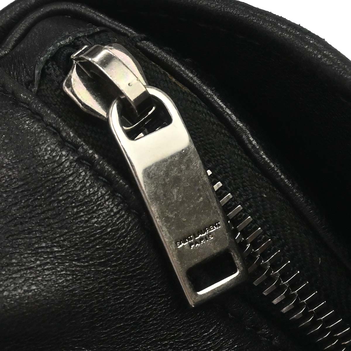 Saint Laurent Black Niki Star Studded Bum Bag