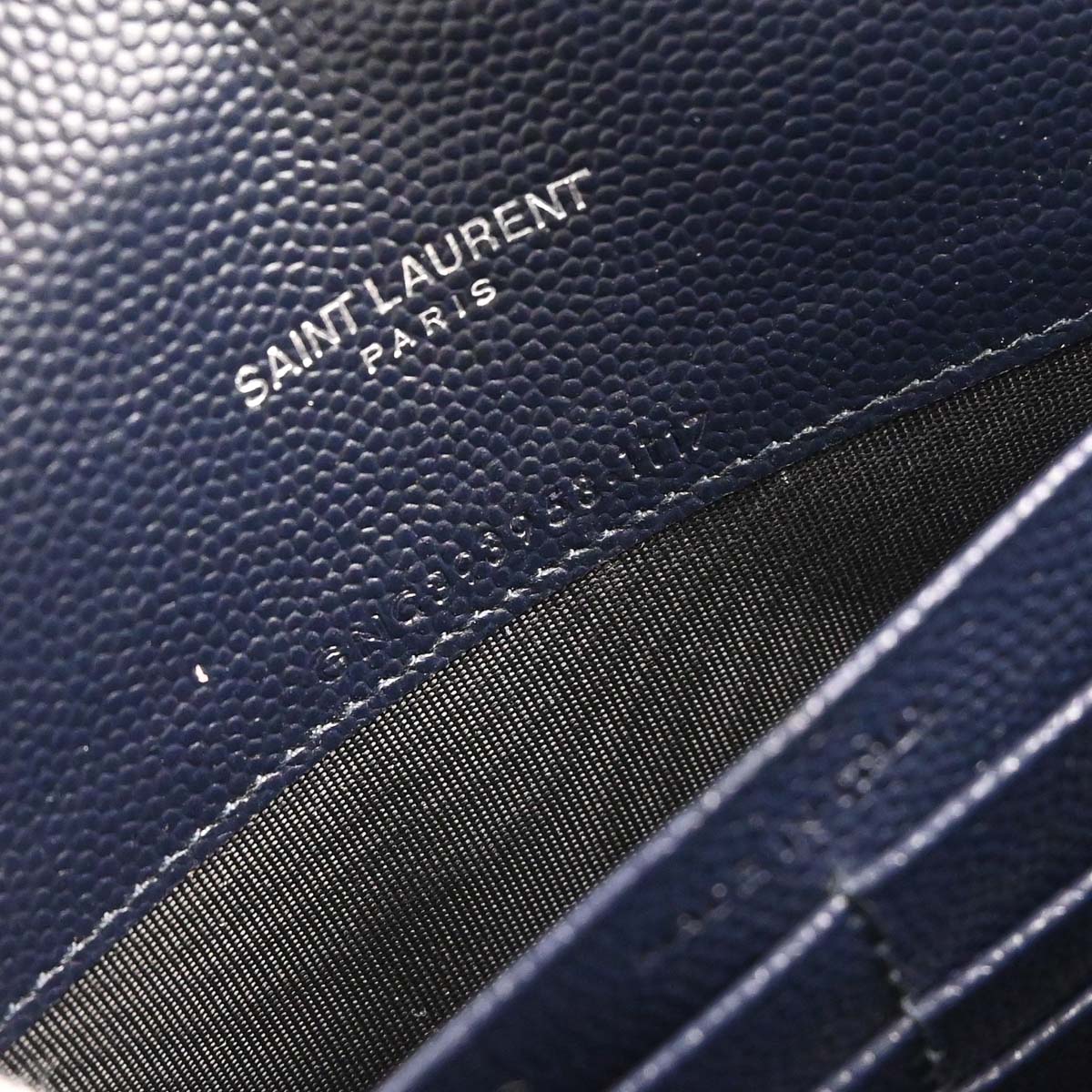 Saint Laurent Navy Envelope WOC Wallet on Chain Bag