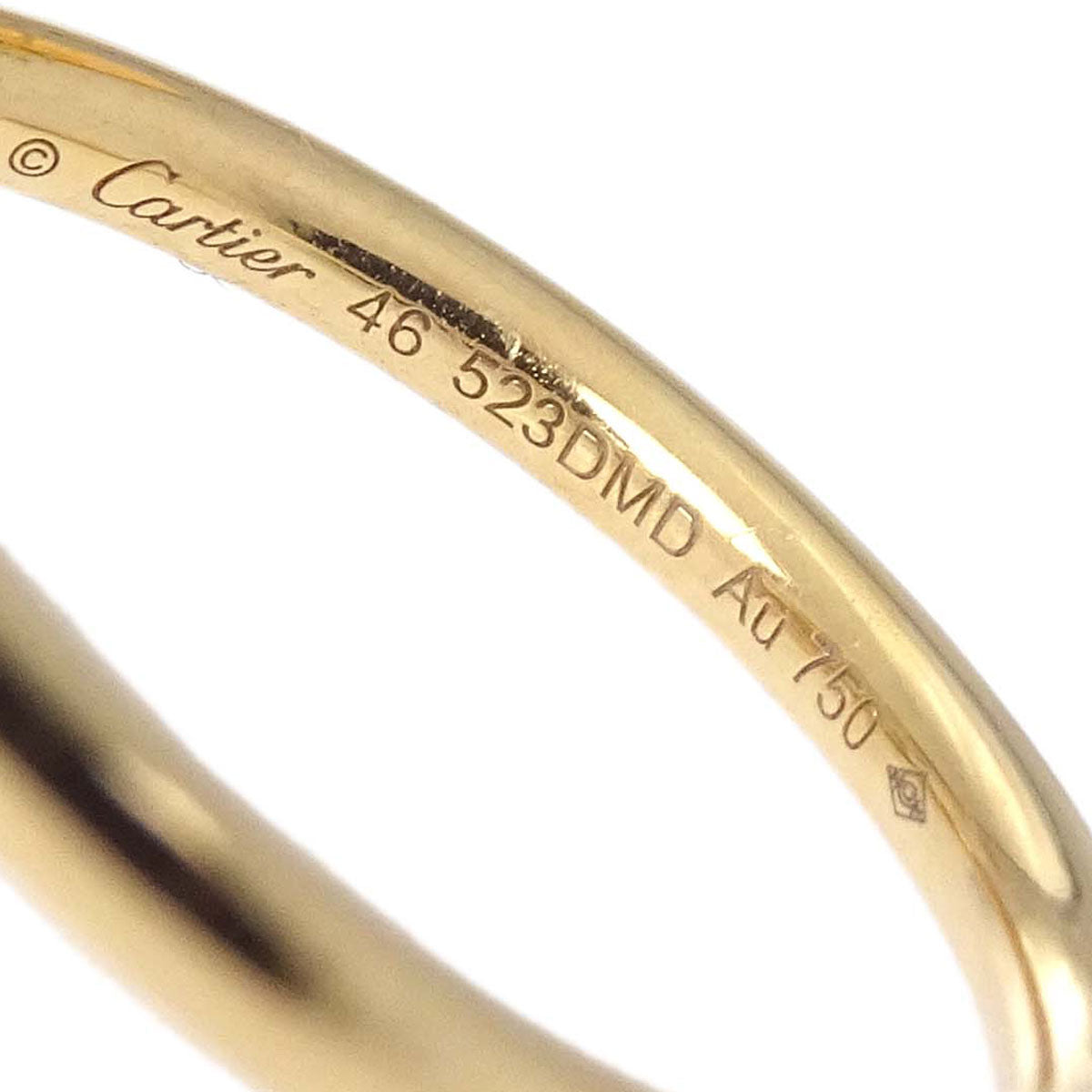 Cartier Juste Un Clou Ring Diamond 523DMD Au750 Gold #46 Jewelry