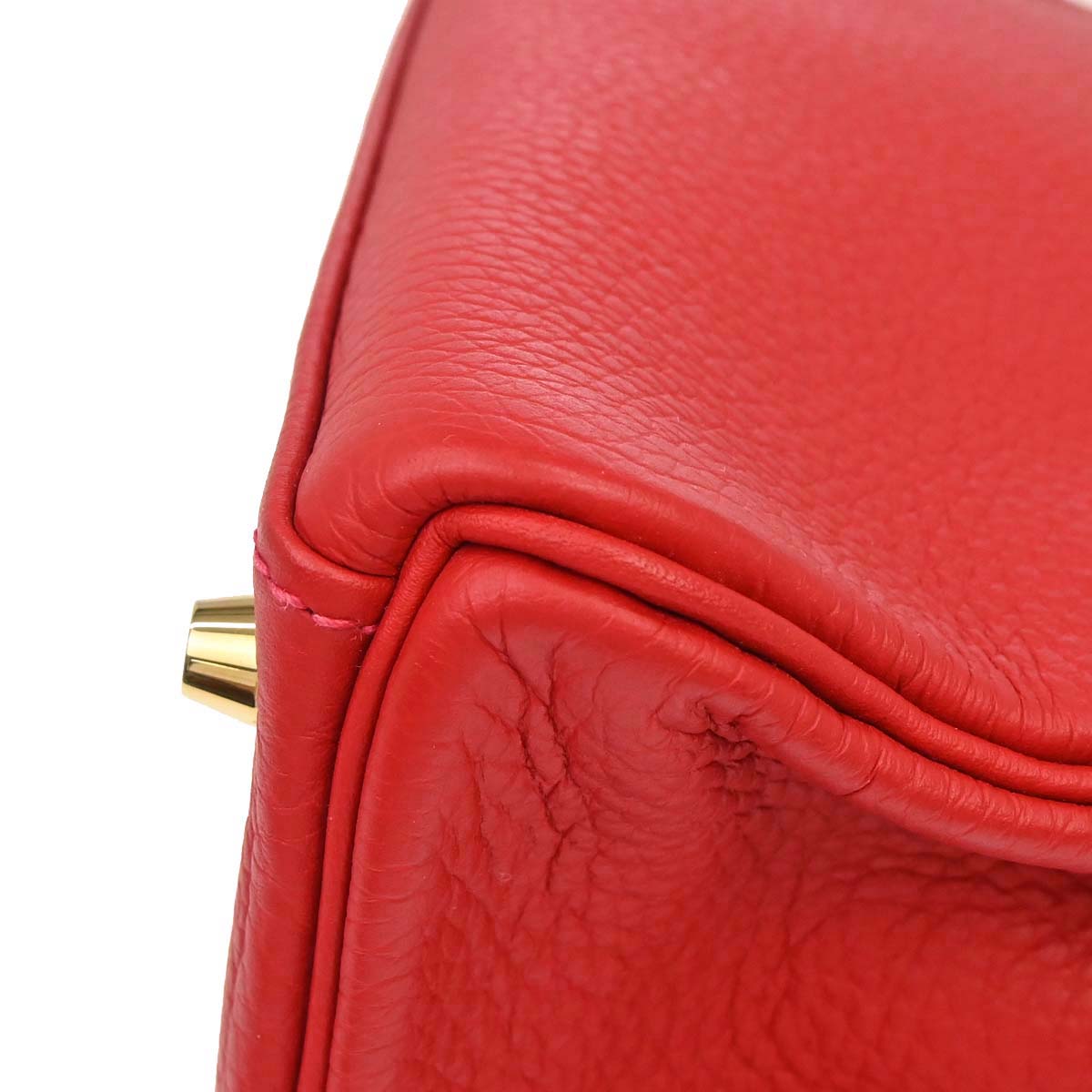 Hermes Rouge Casaque Taurillon Kelly 28 Retourne 2way Shoulder Handbag