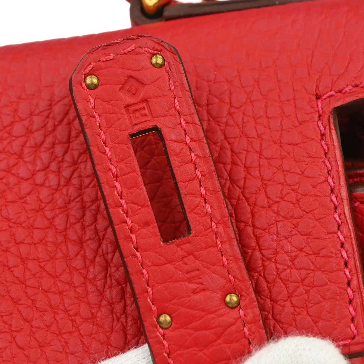 Hermes Rouge Casaque Taurillon Kelly 28 Retourne 2way Shoulder Handbag