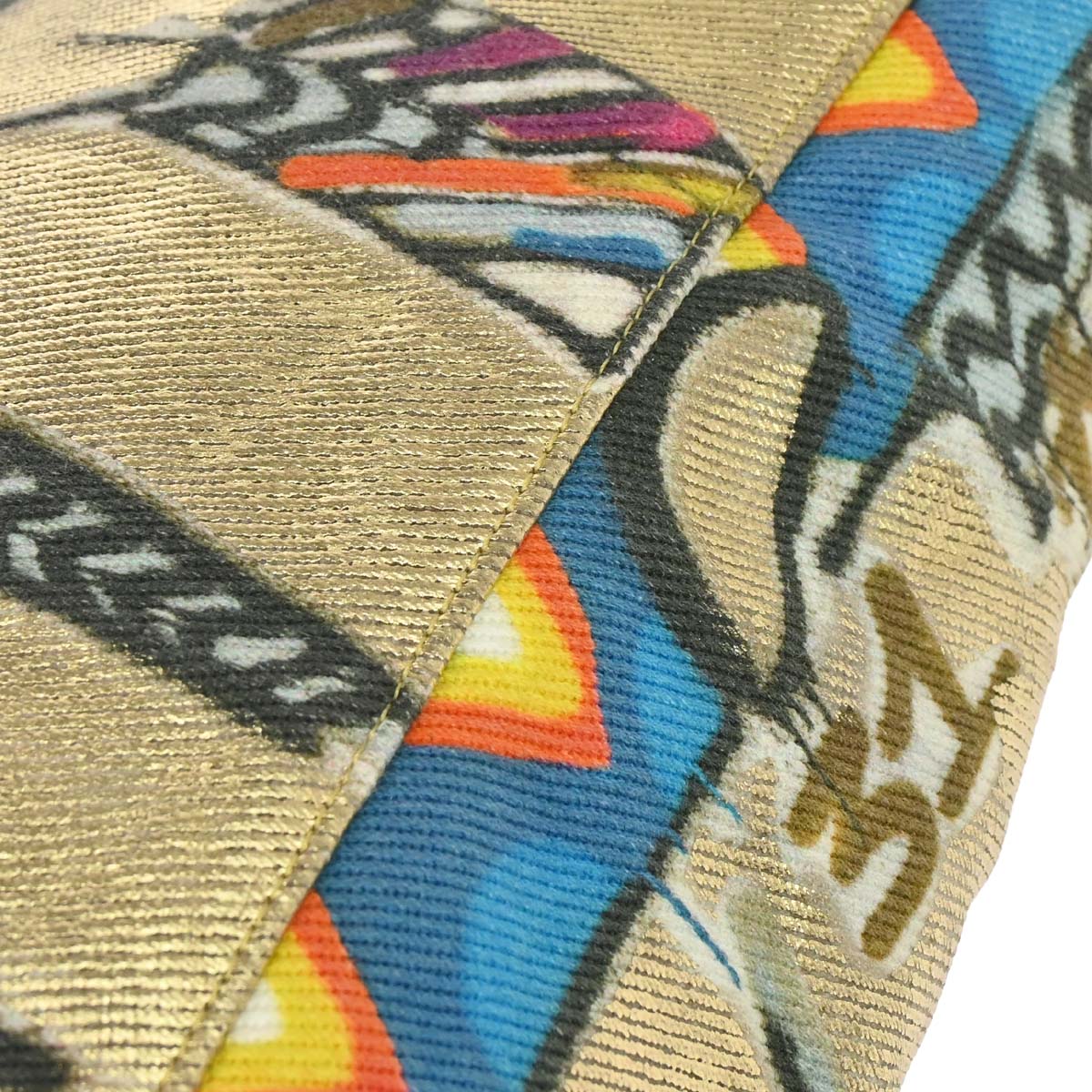 Chanel 2019 Gold Canvas Graffiti Street Spirit Waist Bag