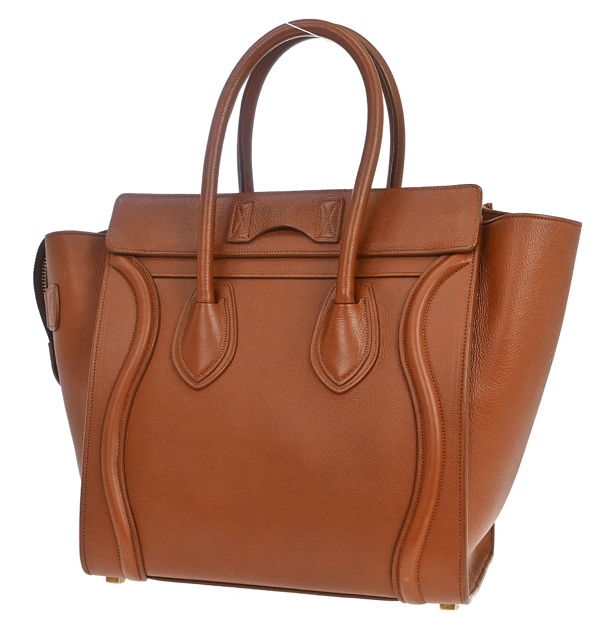 Celine Brown Luggage Micro Tote Handbag