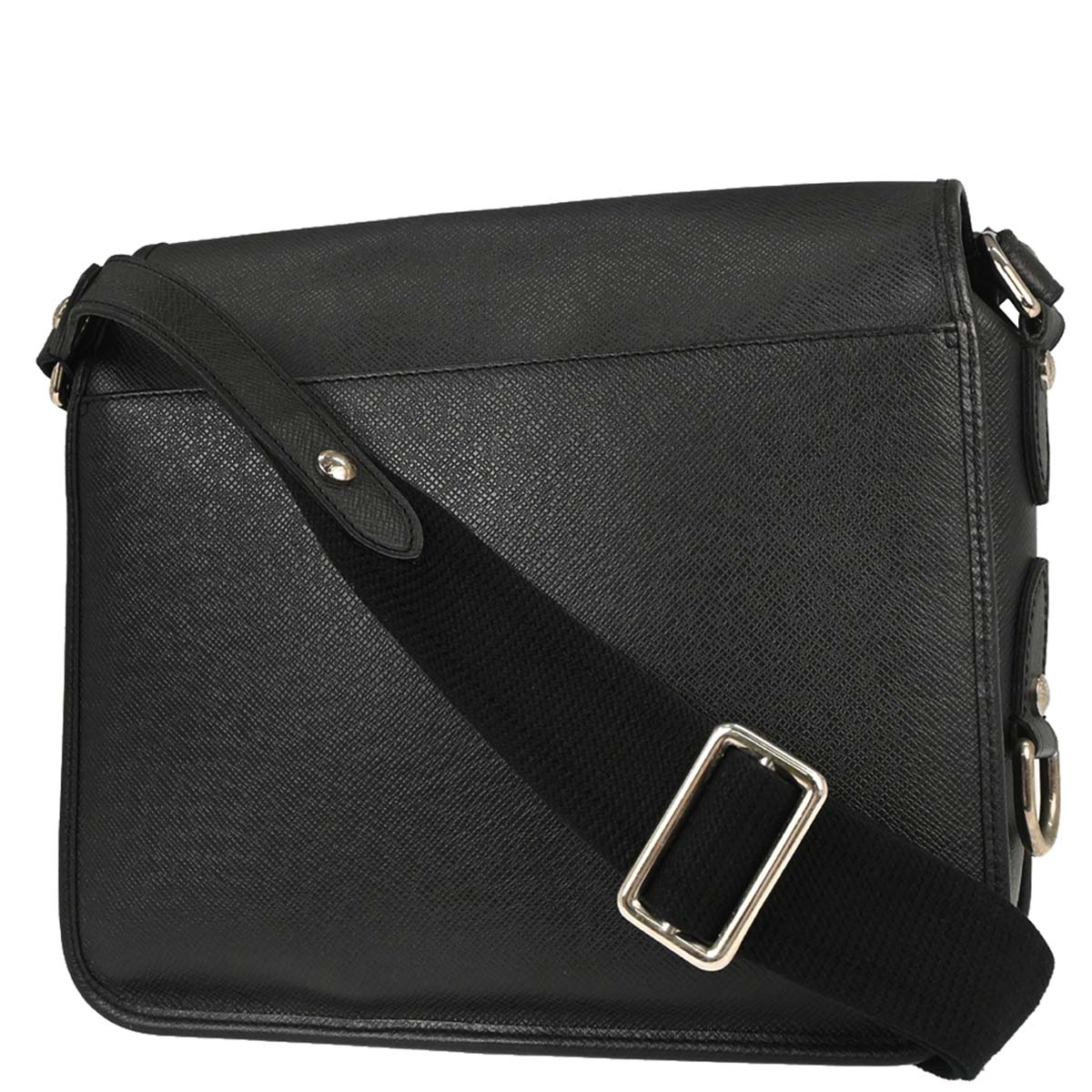 Louis Vuitton 2010 Black Taiga Andrei Shoulder Bag M32482