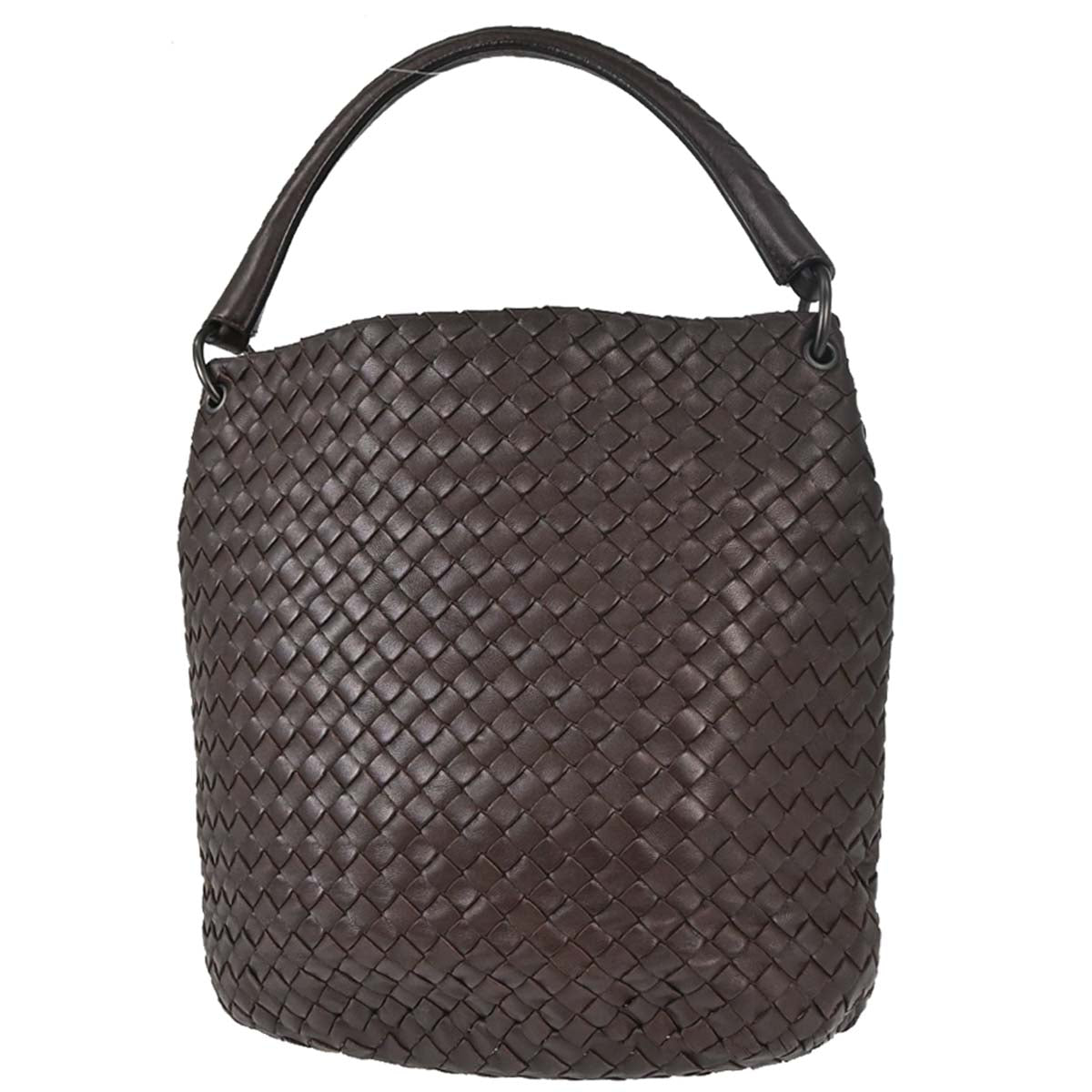 Bottega Veneta Brown Leather Intrecciato Tote Handbag