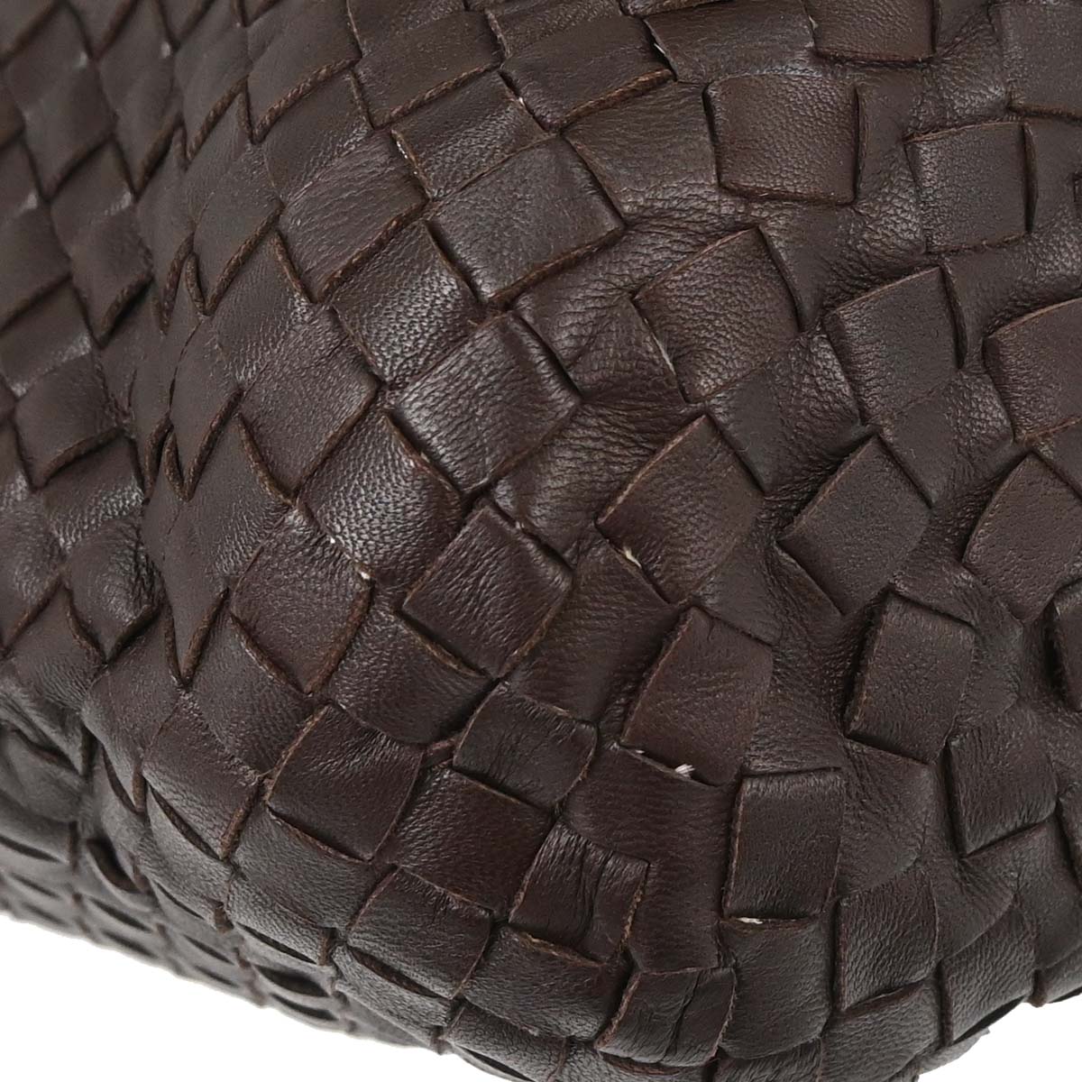 Bottega Veneta Brown Leather Intrecciato Tote Handbag