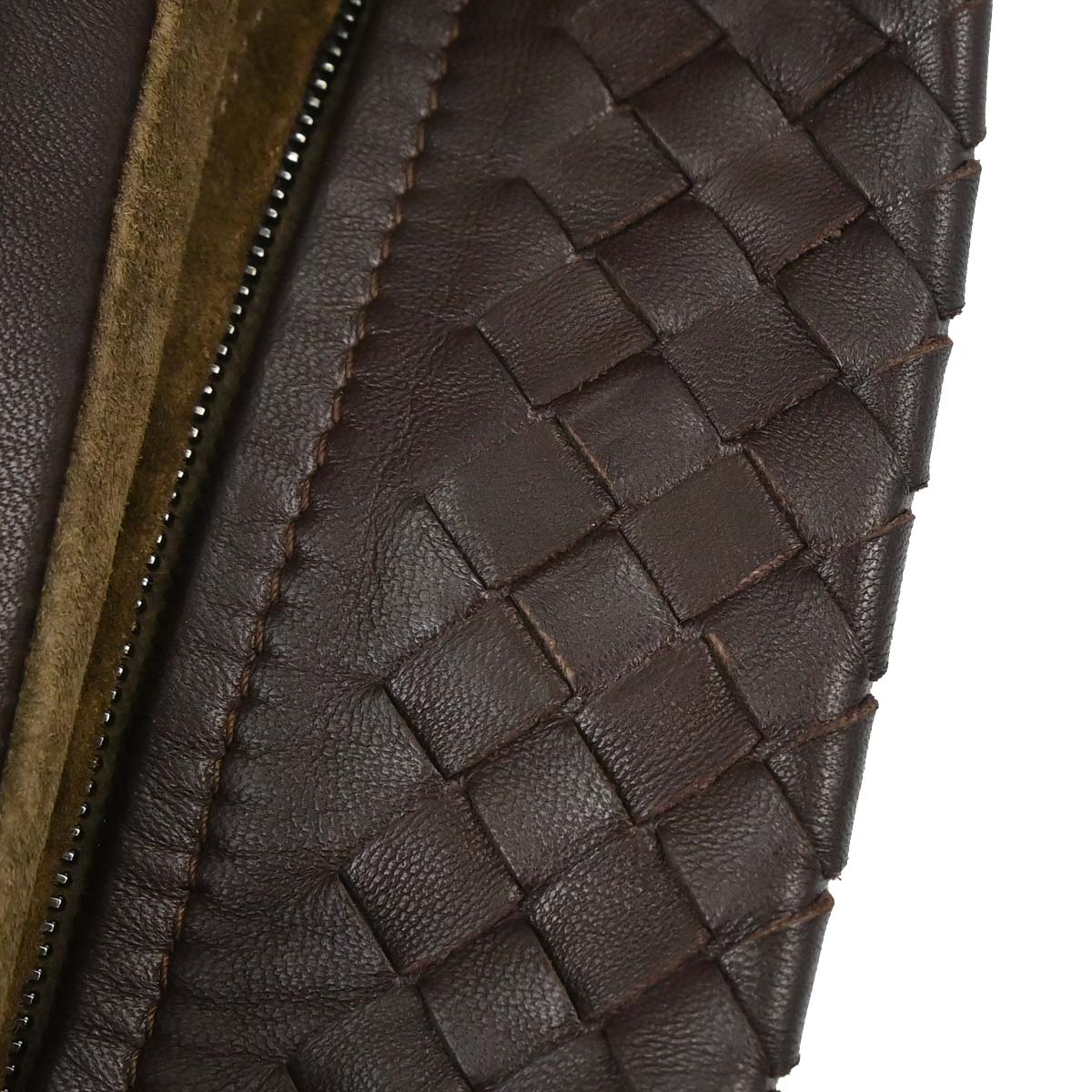 Bottega Veneta Brown Leather Intrecciato Tote Handbag