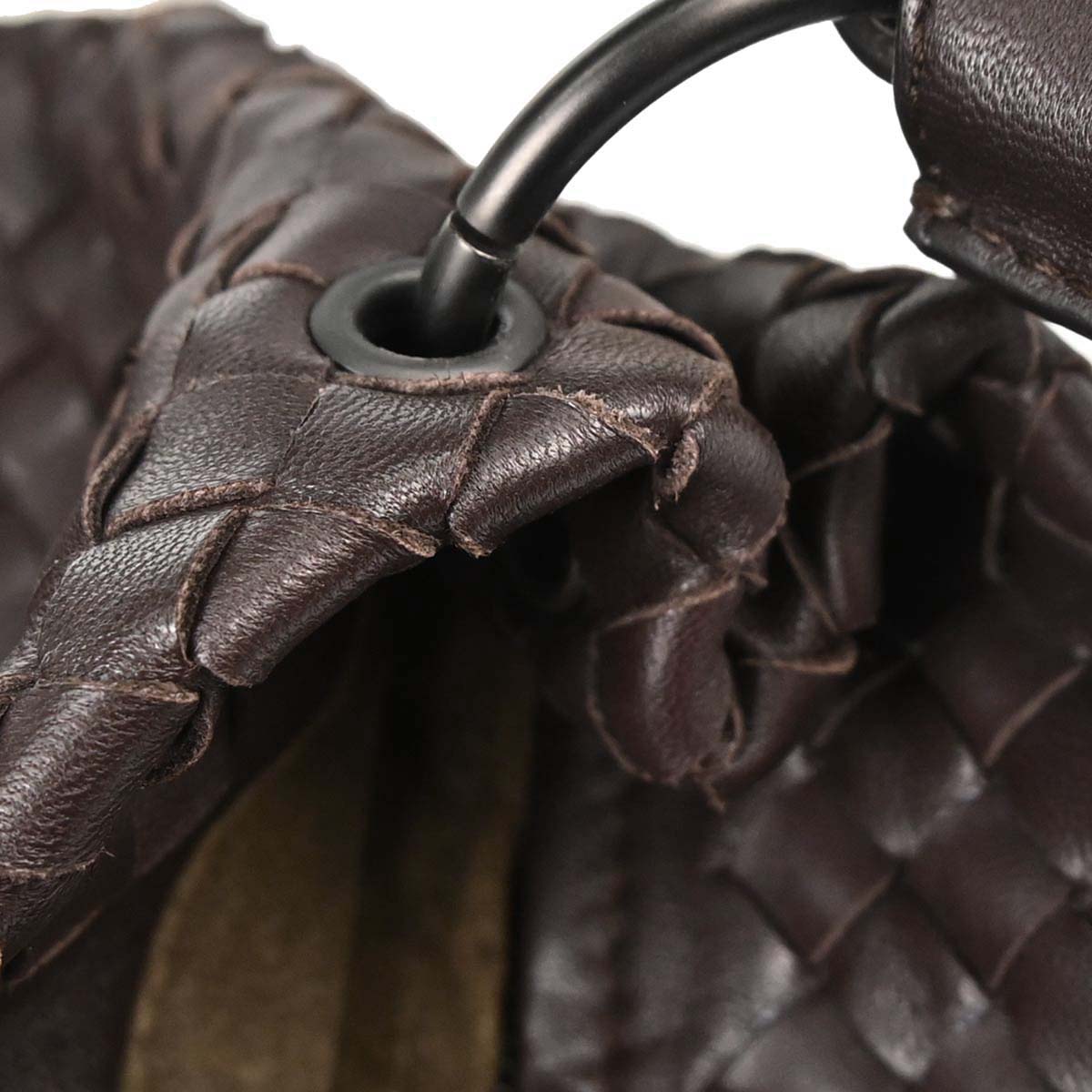 Bottega Veneta Brown Leather Intrecciato Tote Handbag