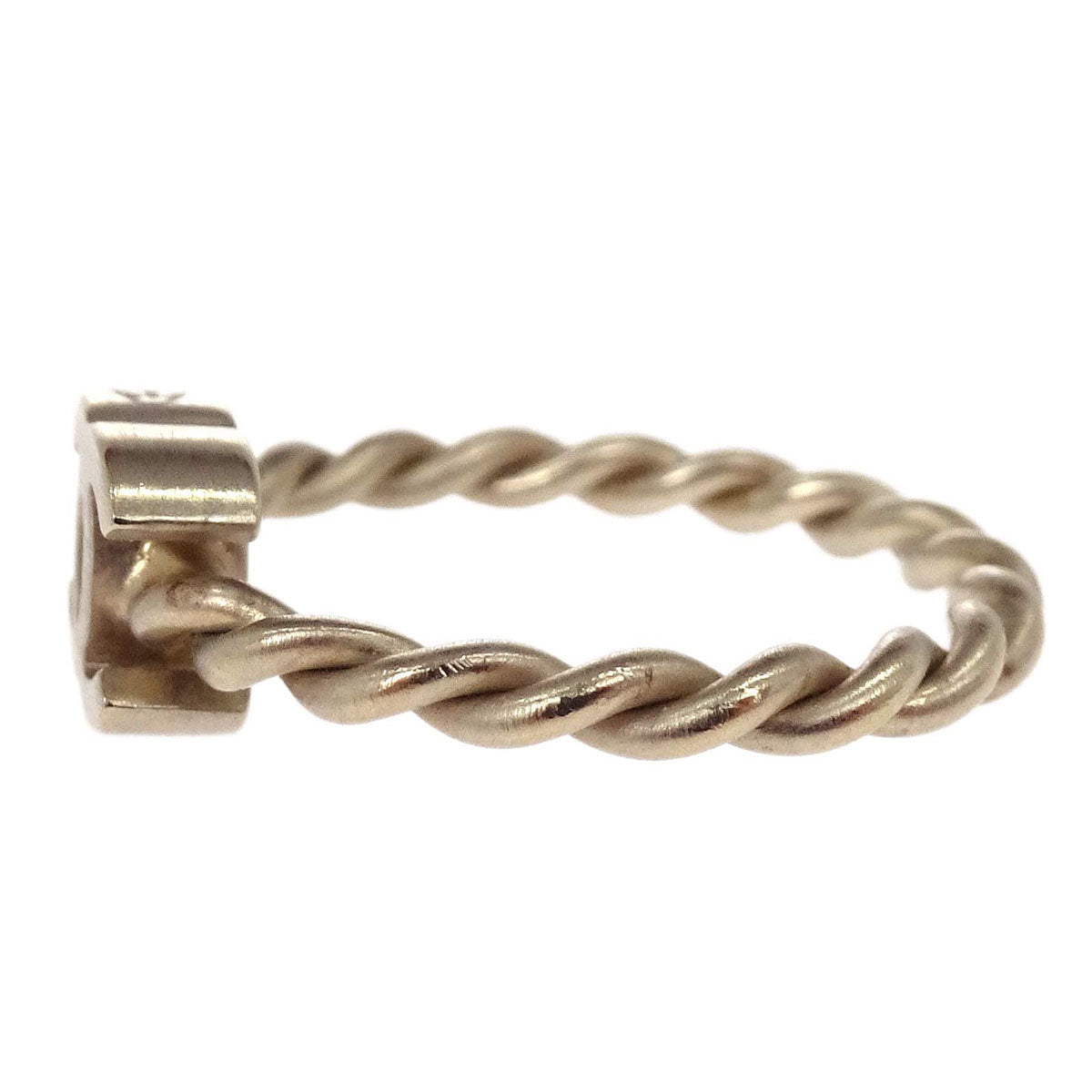 Chanel Ring Twisted Rope CC Gold #51 B14V