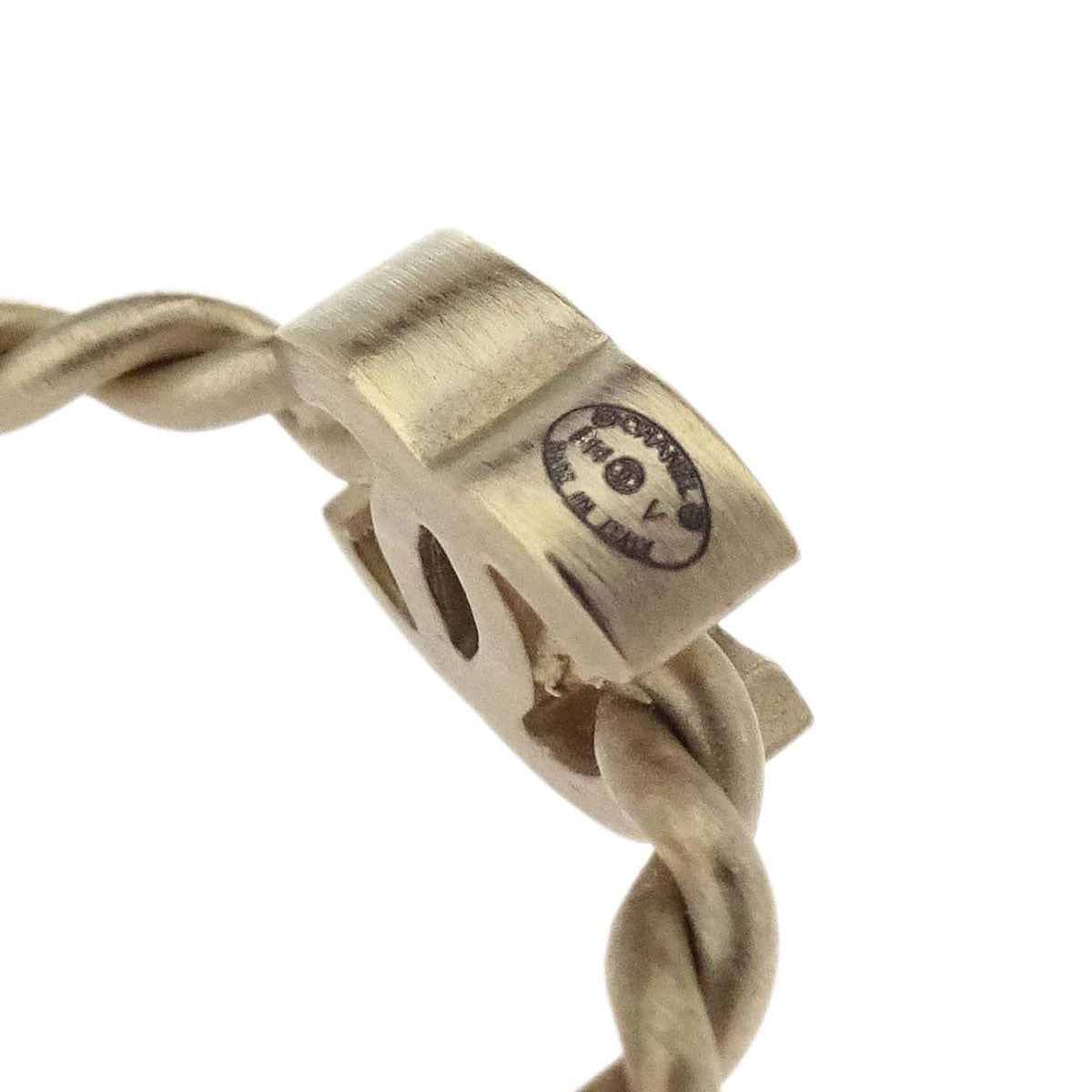 Chanel Ring Twisted Rope CC Gold #51 B14V