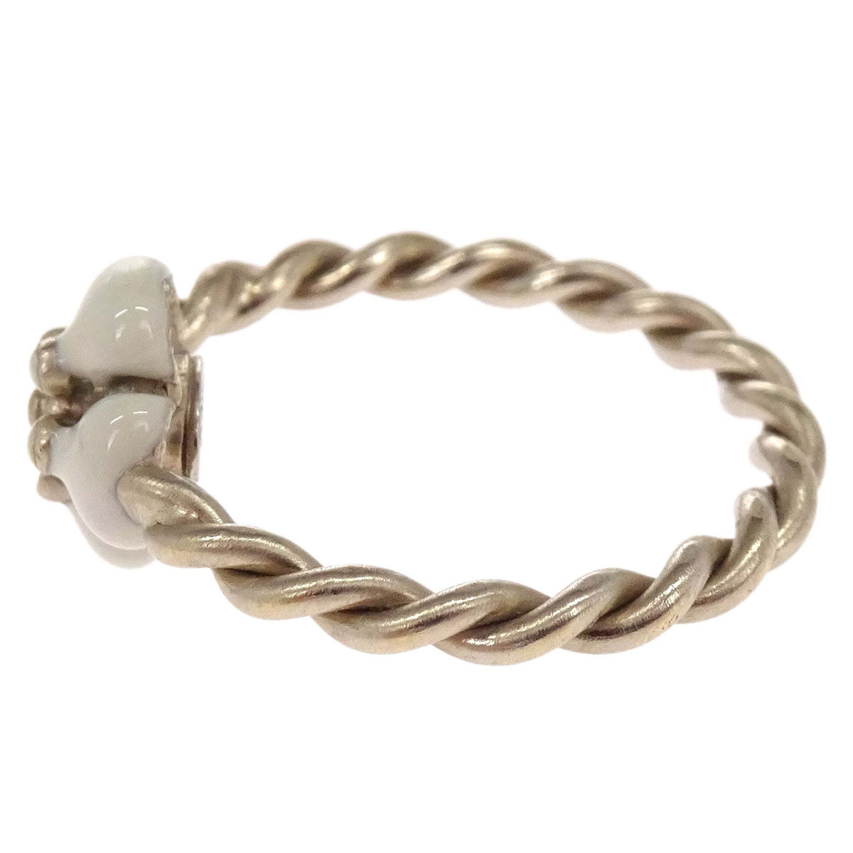 Chanel Ring Twisted Rope Flower Gold #51 B14V