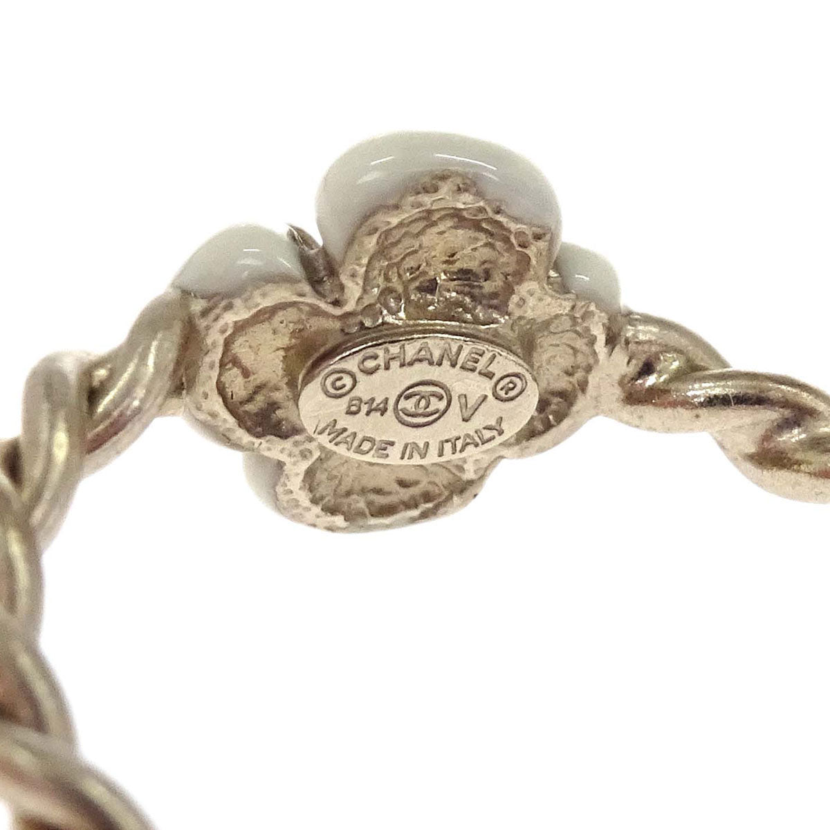 Chanel Ring Twisted Rope Flower Gold #51 B14V