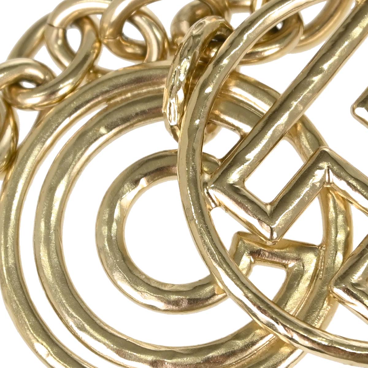 Chanel Chain Belt Medallion Logo CC Gold B17C Small Good