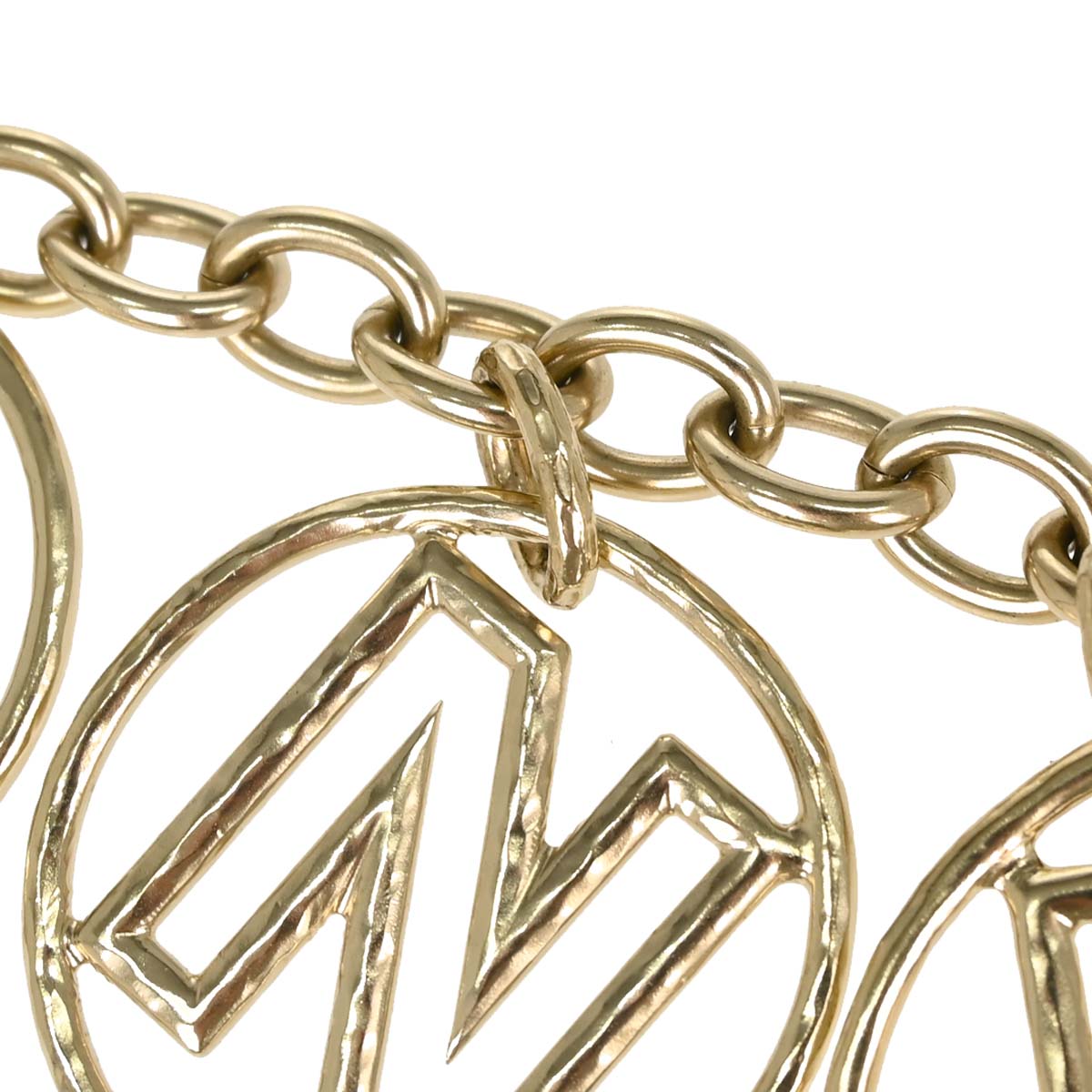 Chanel Chain Belt Medallion Logo CC Gold B17C Small Good