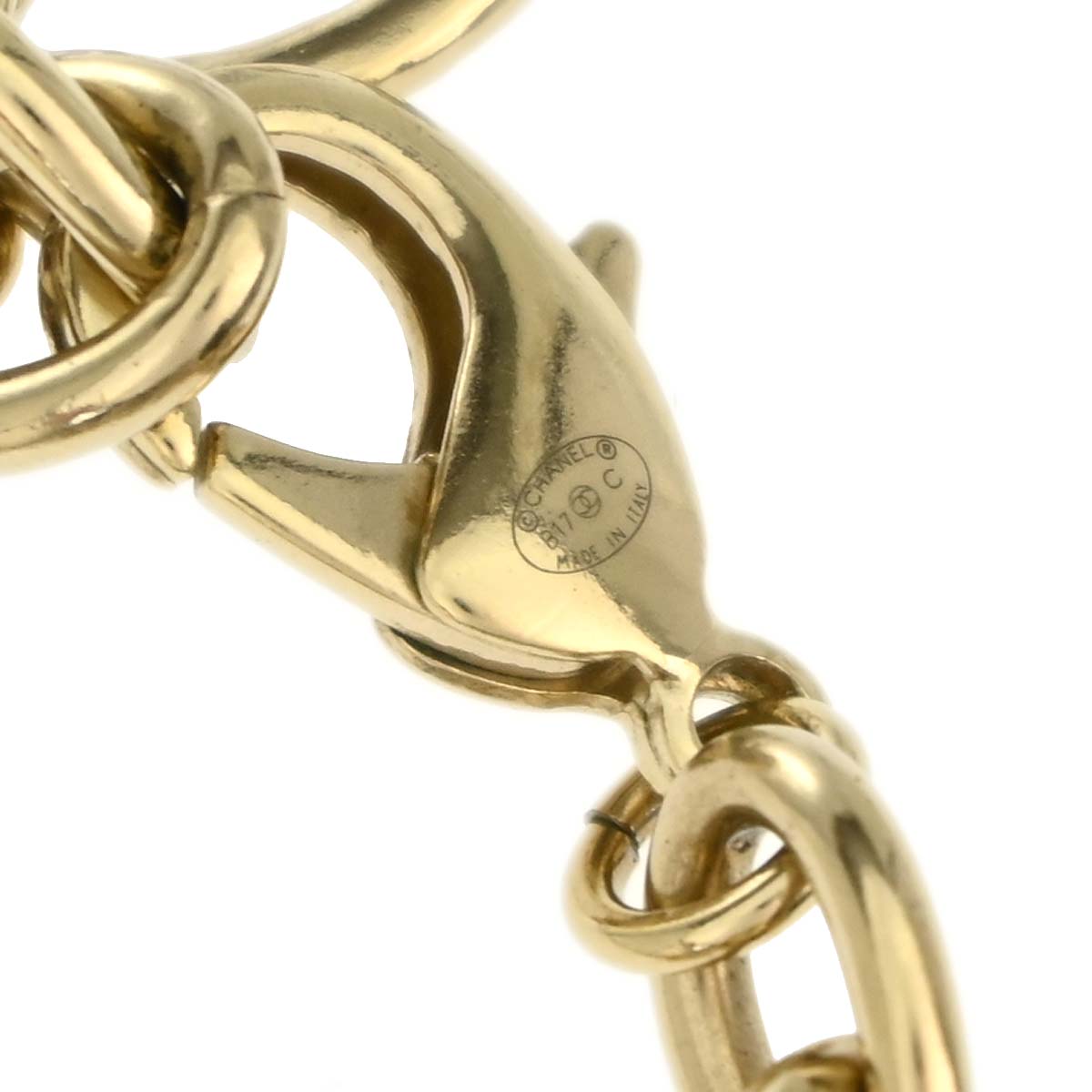 Chanel Chain Belt Medallion Logo CC Gold B17C Small Good