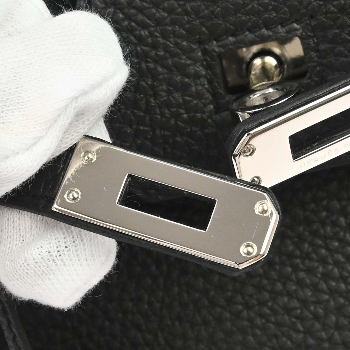 Hermes Black Togo Birkin 25 Handbag