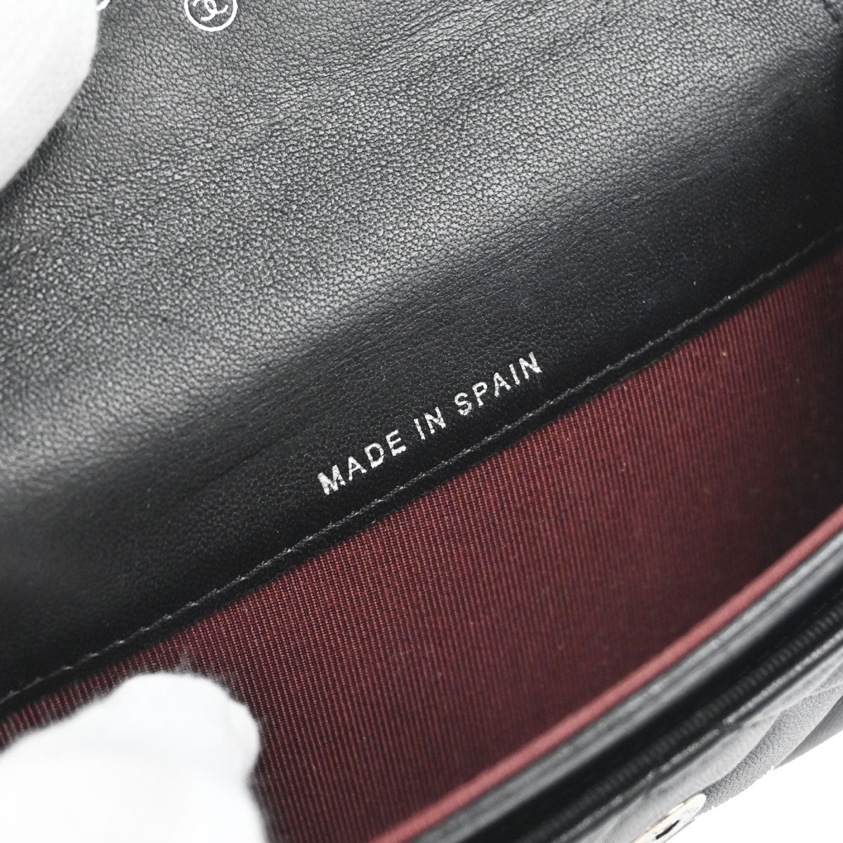 Chanel 2014-2015 Black Lambskin Coin Purse Wallet